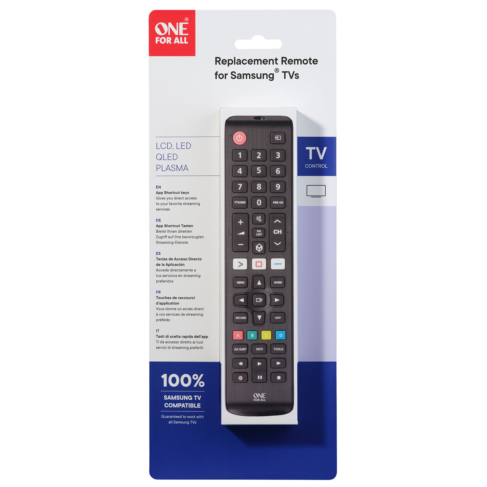 One for All URC4910 FB Samsung 2.0 Fernbedienung One for All URC4910 FB Samsung 2.0 Fernbedienung