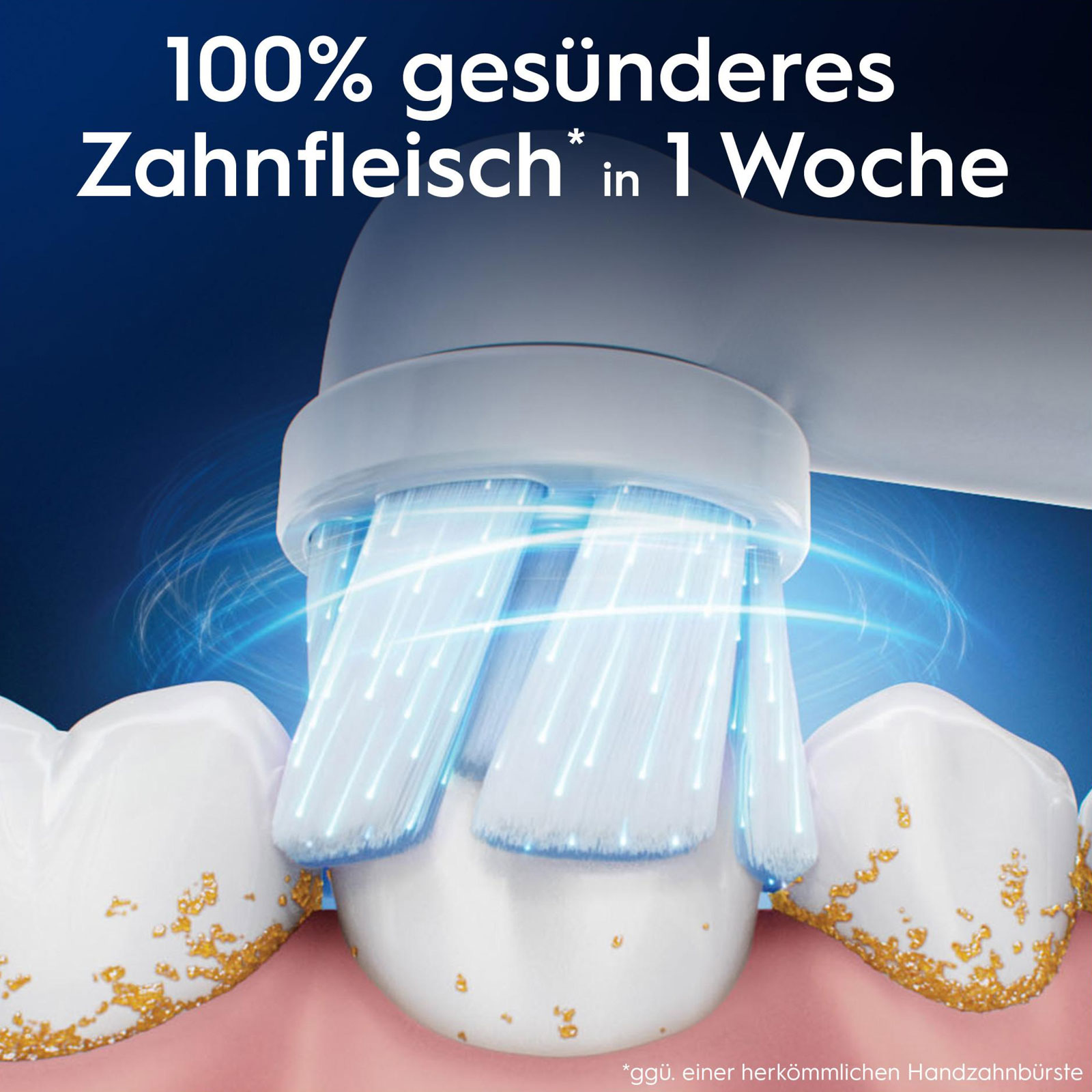 Oral-B iO Sanfte Reinigung, Original Aufsteckbürsten, Weiß, 4er (passend für die Oral-B iO elektrische Zahnbürste)
