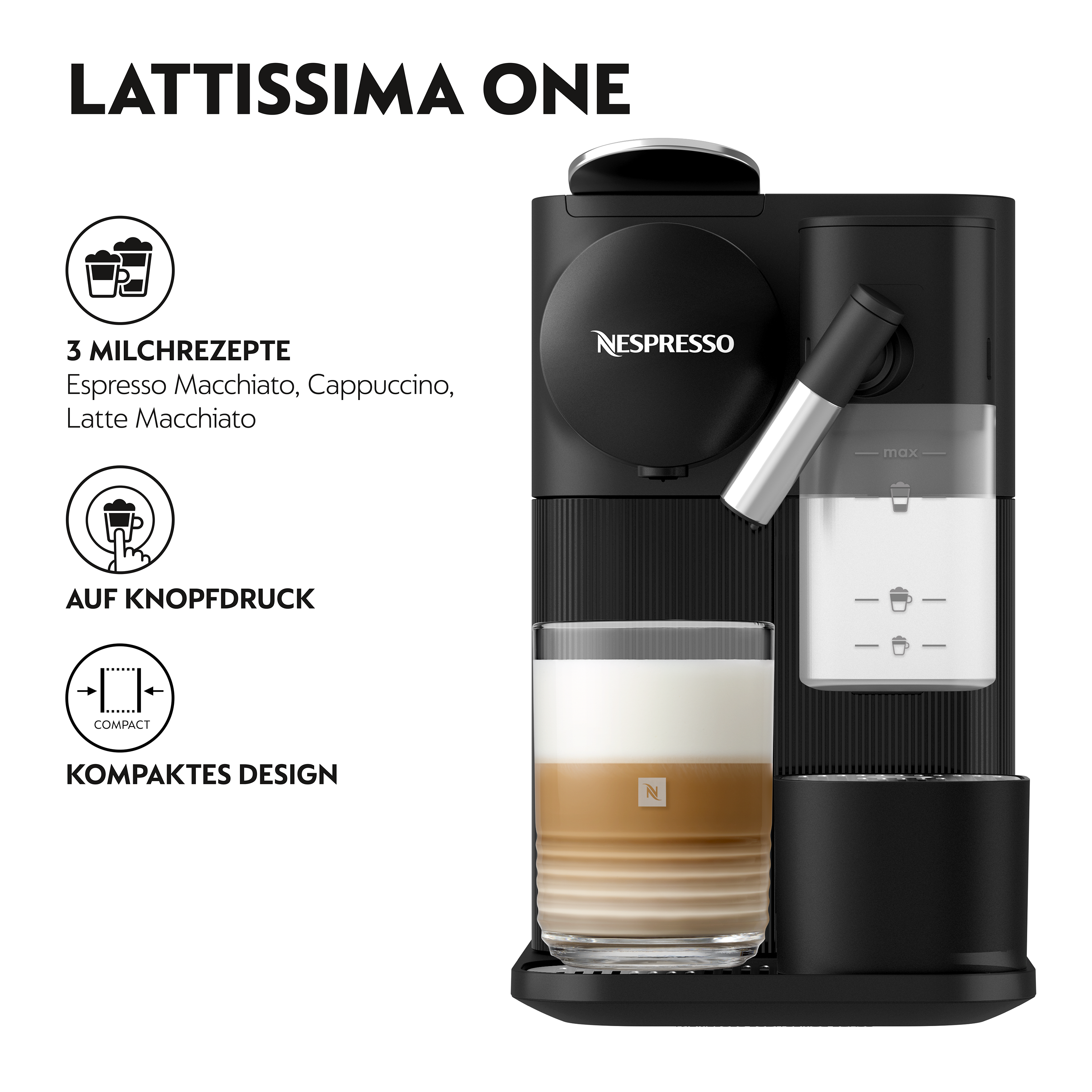 De'Longhi  Lattissima One Nespresso-Kapselmaschine
