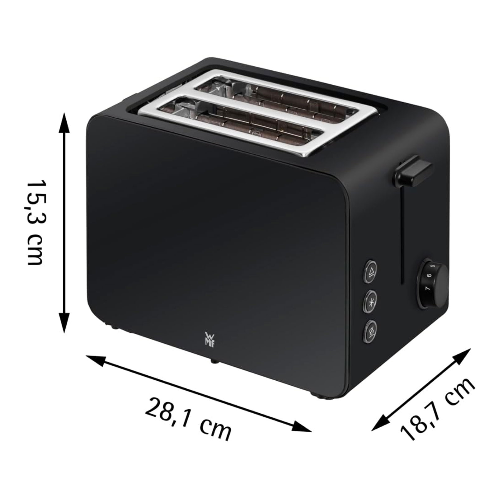WMF Stelio Deep Black Toaster