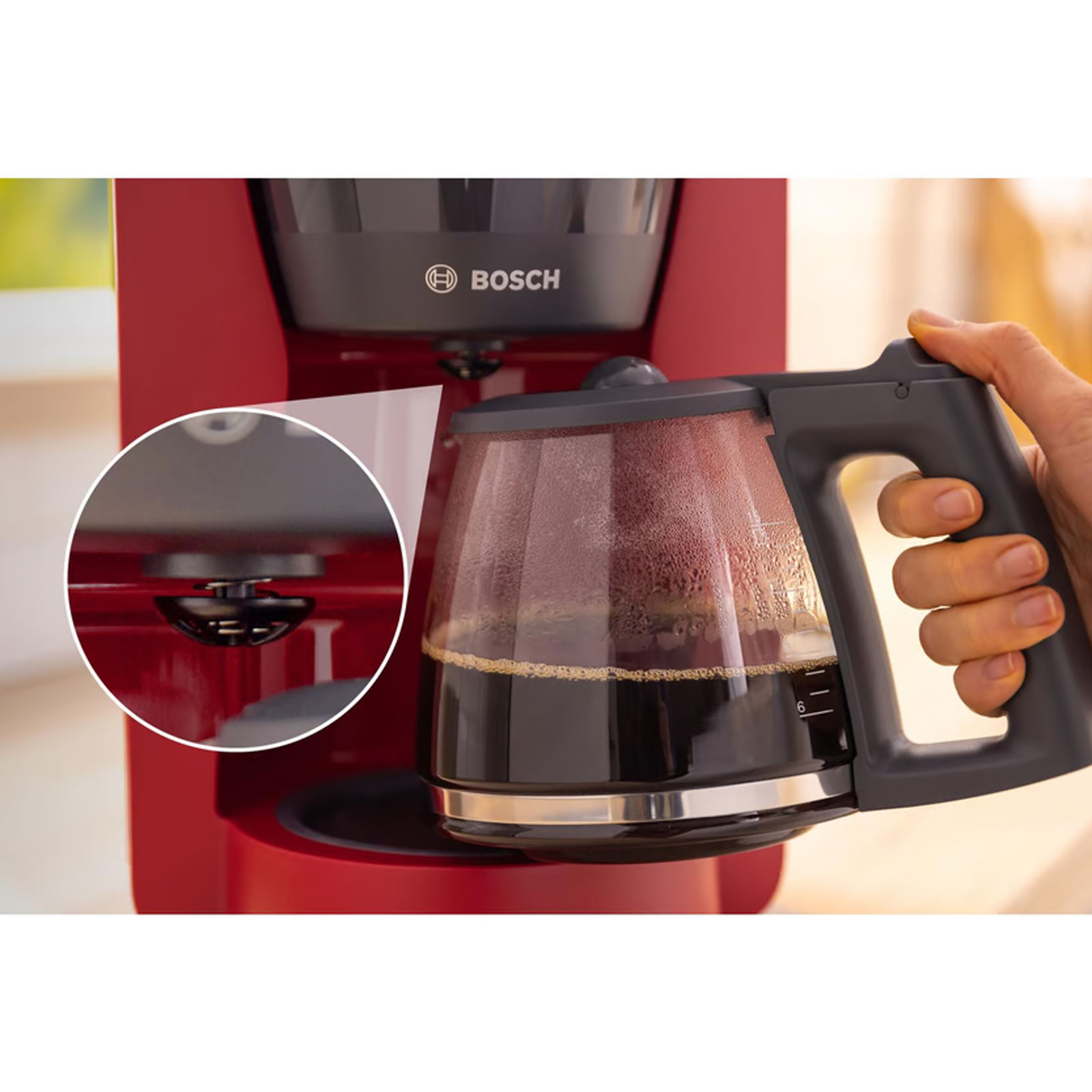 Bosch TKA3M134 MyMoment Kaffeemaschine rot