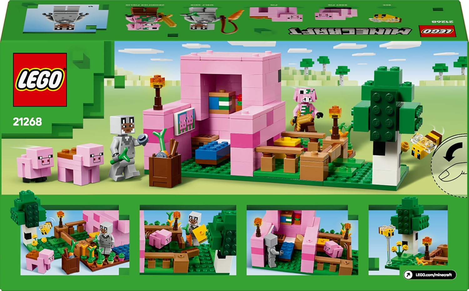 LEGO Minecraft Das Babyschwein-Haus 21268
