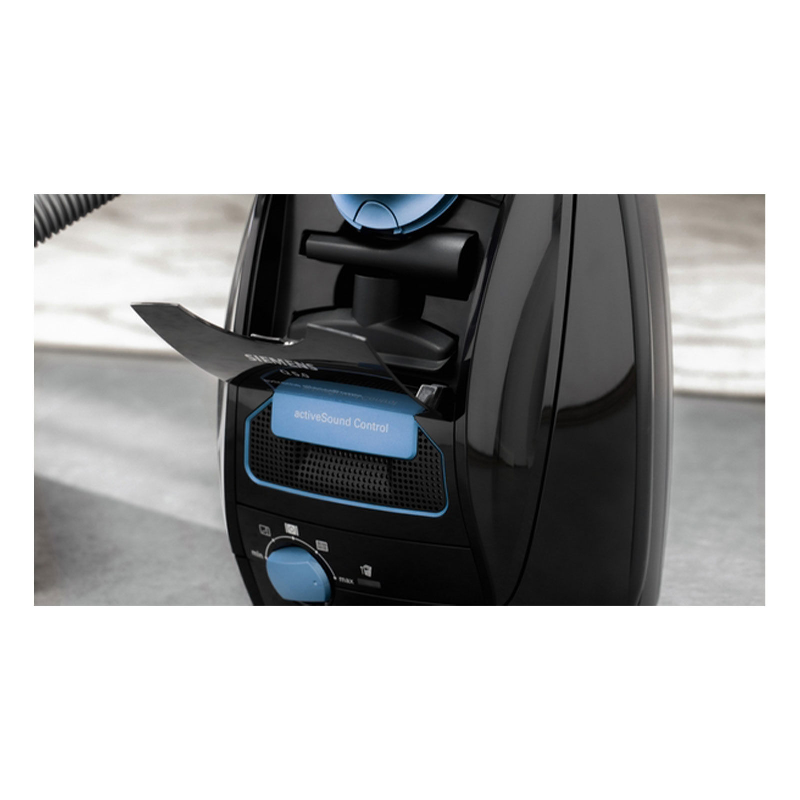 Siemens VSQ5X500 Staubsauger mit Beutel, Q5.0 extreme silencePower, Schwarz