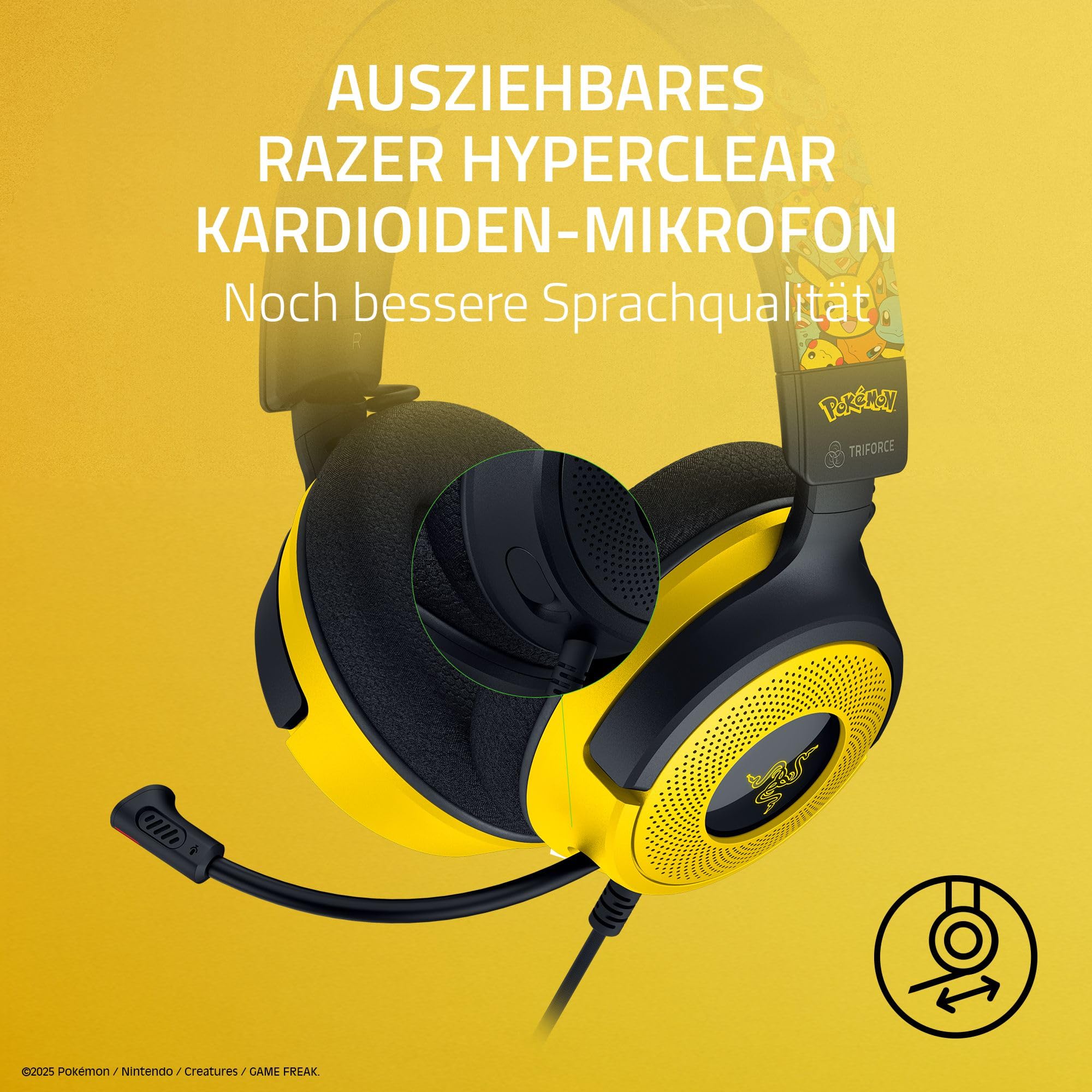 Razer Kraken V4 X Pokémon Edition - Kabelgebundenes USB-Gaming-Headset