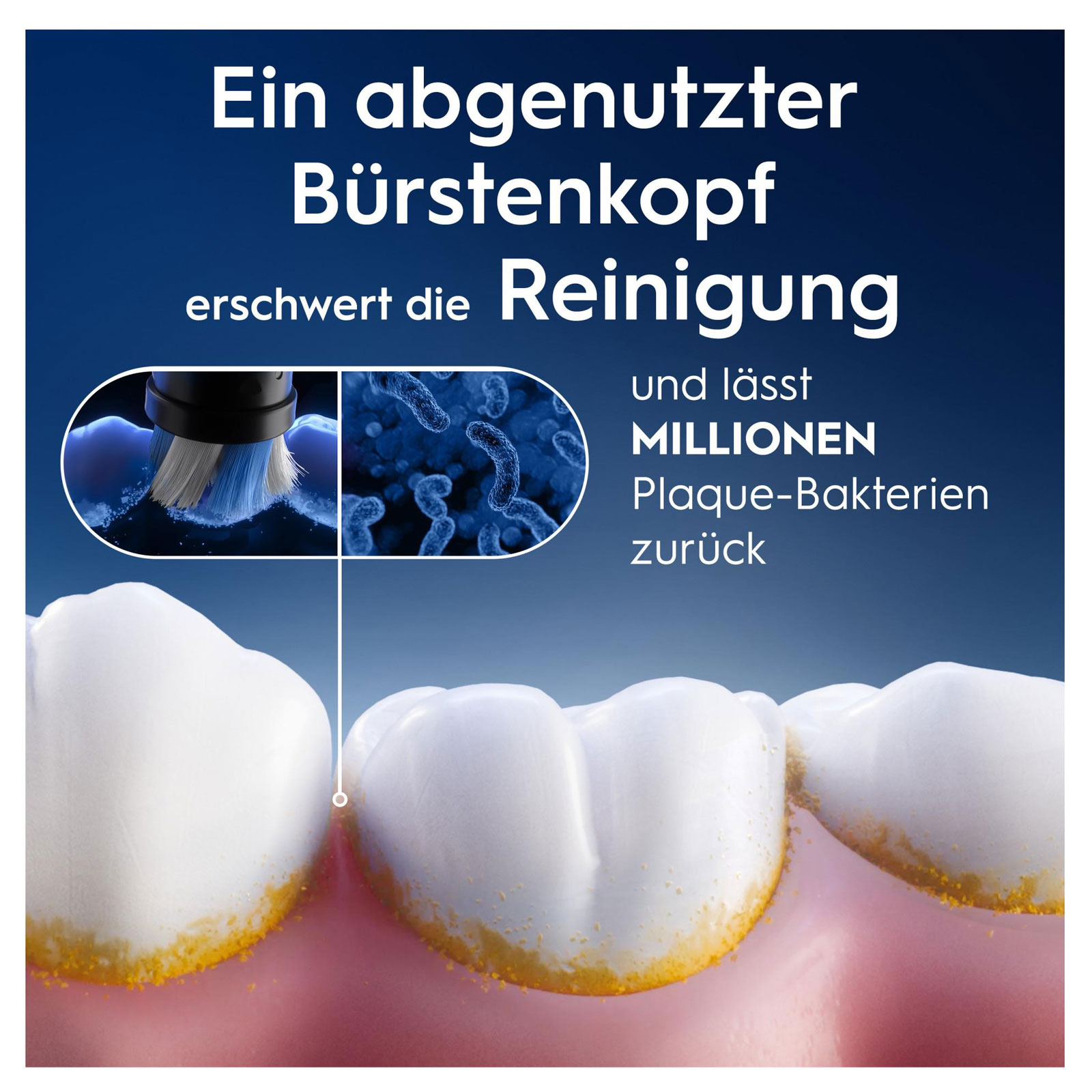 Oral-B iO Sanfte Reinigung, Original Aufsteckbürsten, Schwarz, 4er (passend für die Oral-B iO elektrische Zahnbürste)