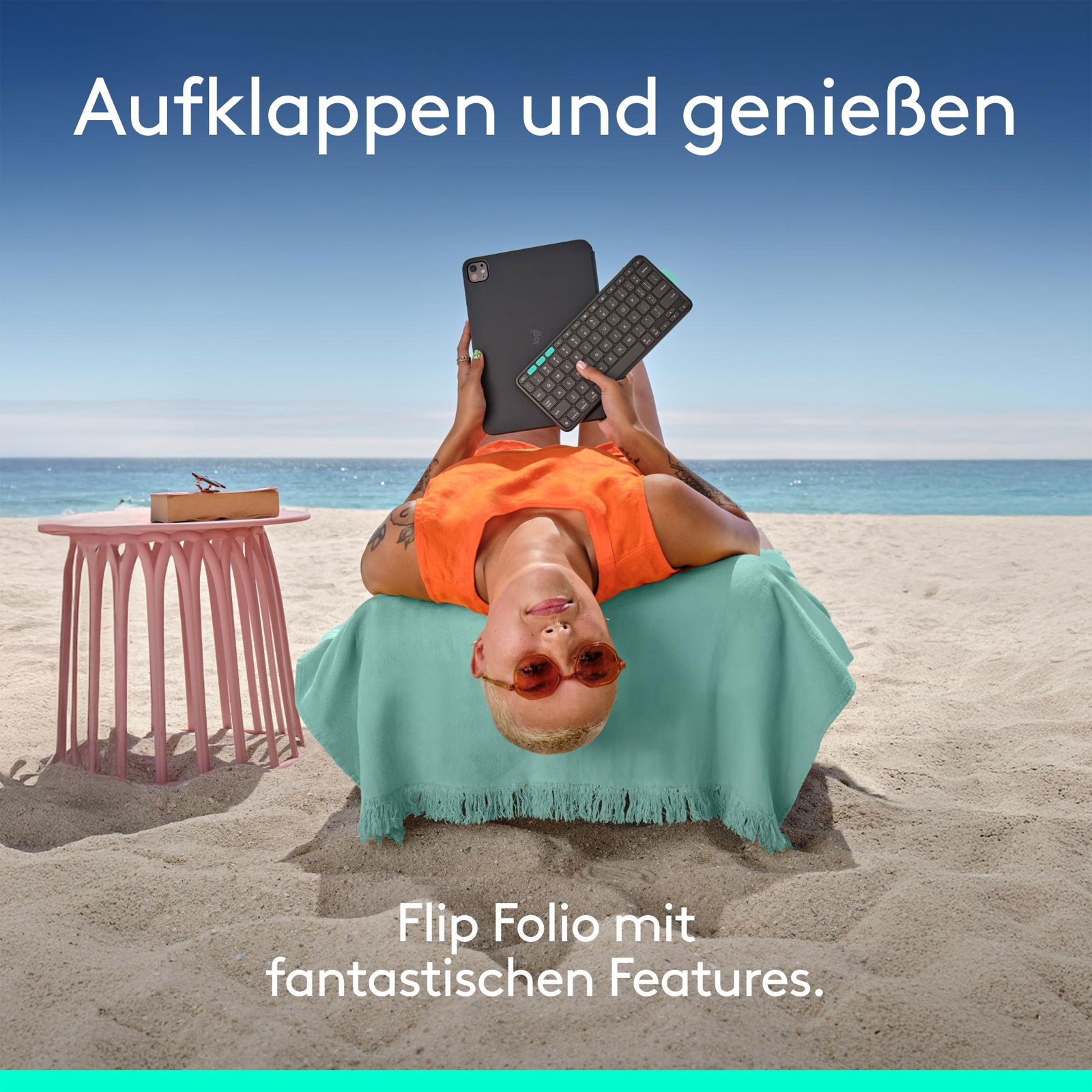 Logitech Folio Touch, graphite, für iPad Pro &; iPad Air 11 Zoll Tablet-Tastatur