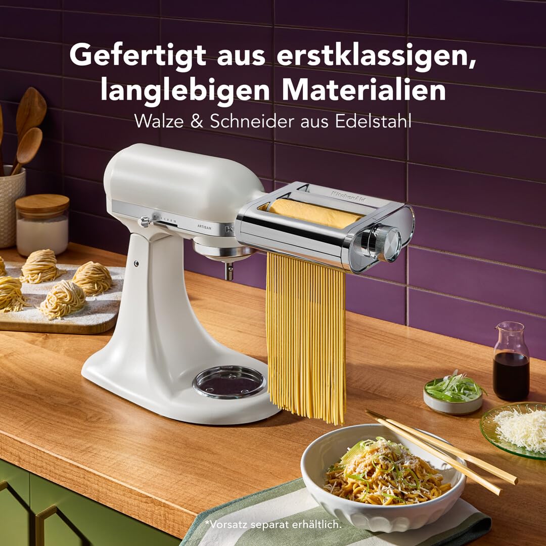 KitchenAid 5KSM3MPA Metall 3-in-1 Nudelvorsatz Nudelroller