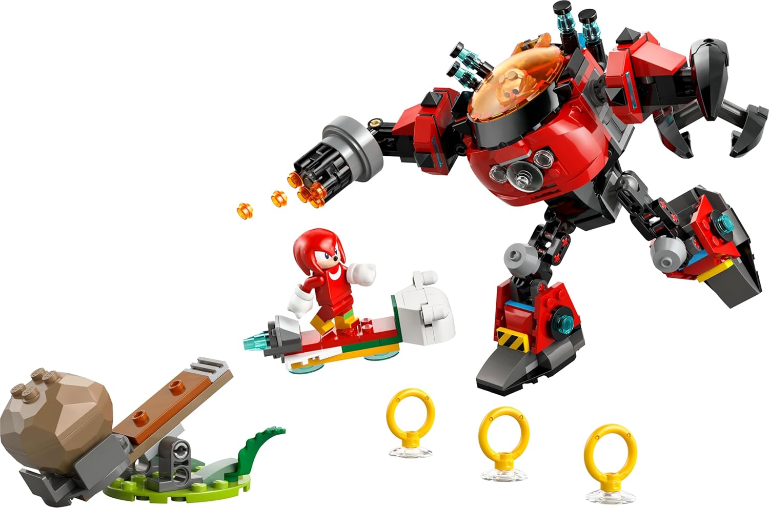 LEGO Sonic The Hedgehog Knuckles vs. Dr. Eggmans Egg Crusher Mech 77005