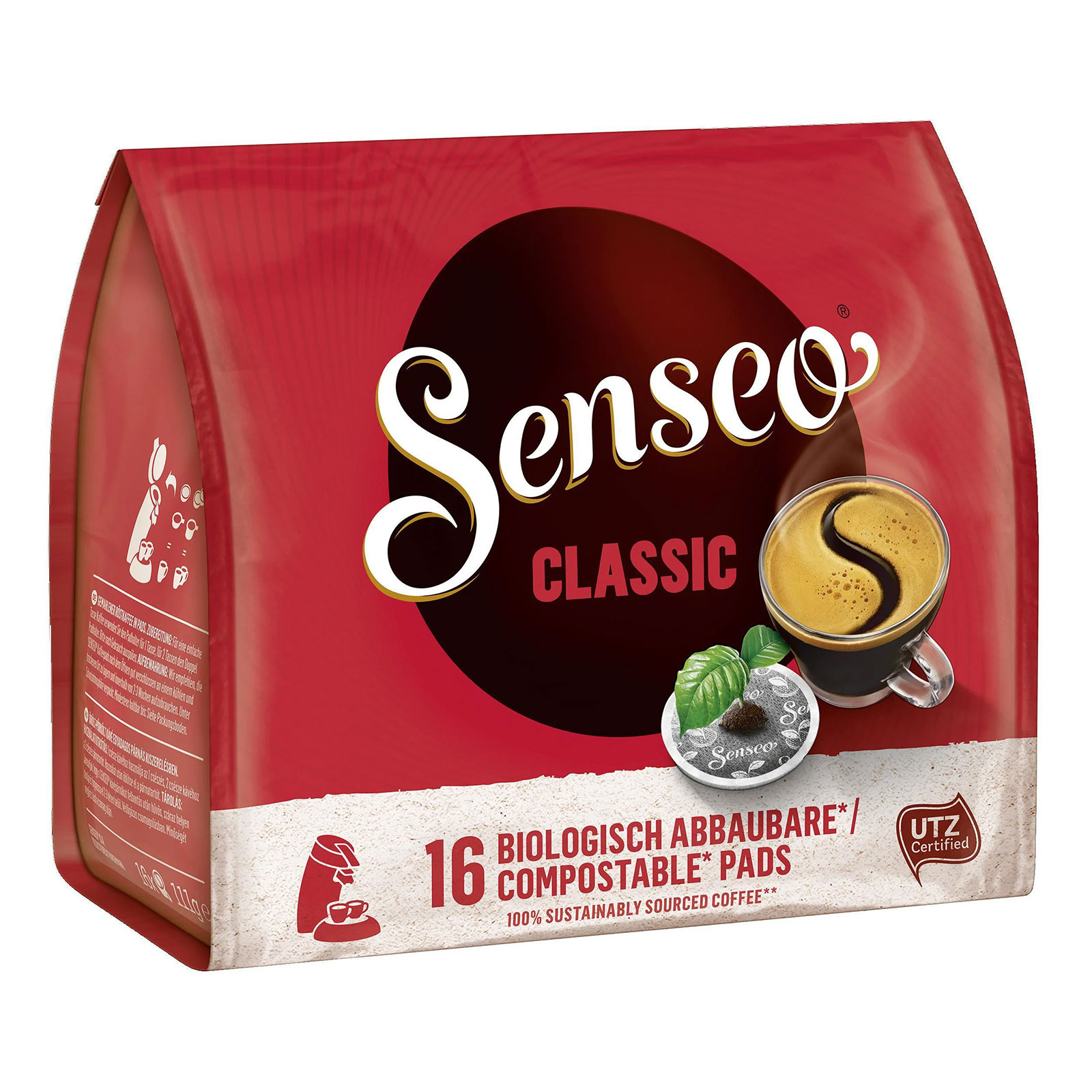 Senseo Kaffeepads Senseo Classic 16 Pads 10er Pack Senseo Kaffeepads Senseo Classic 16 Pads 10er Pack