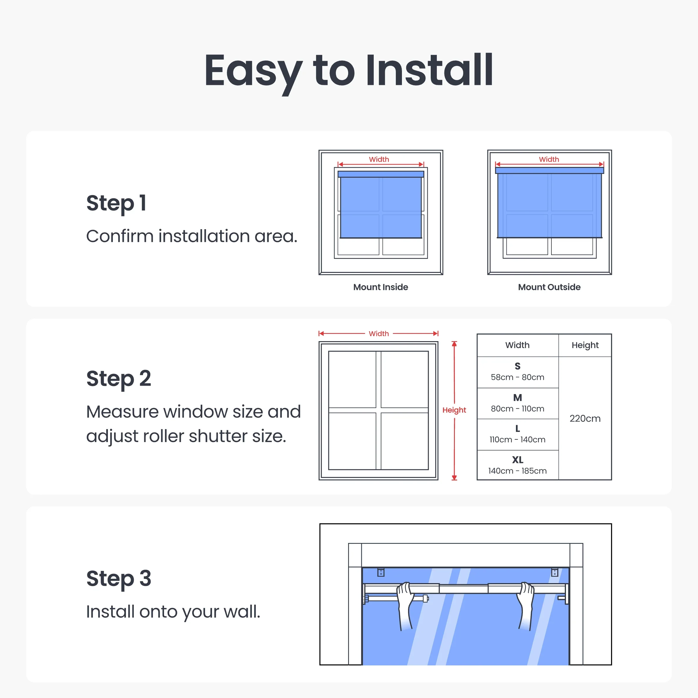 SwitchBot Rollo Shade, Größe XL
