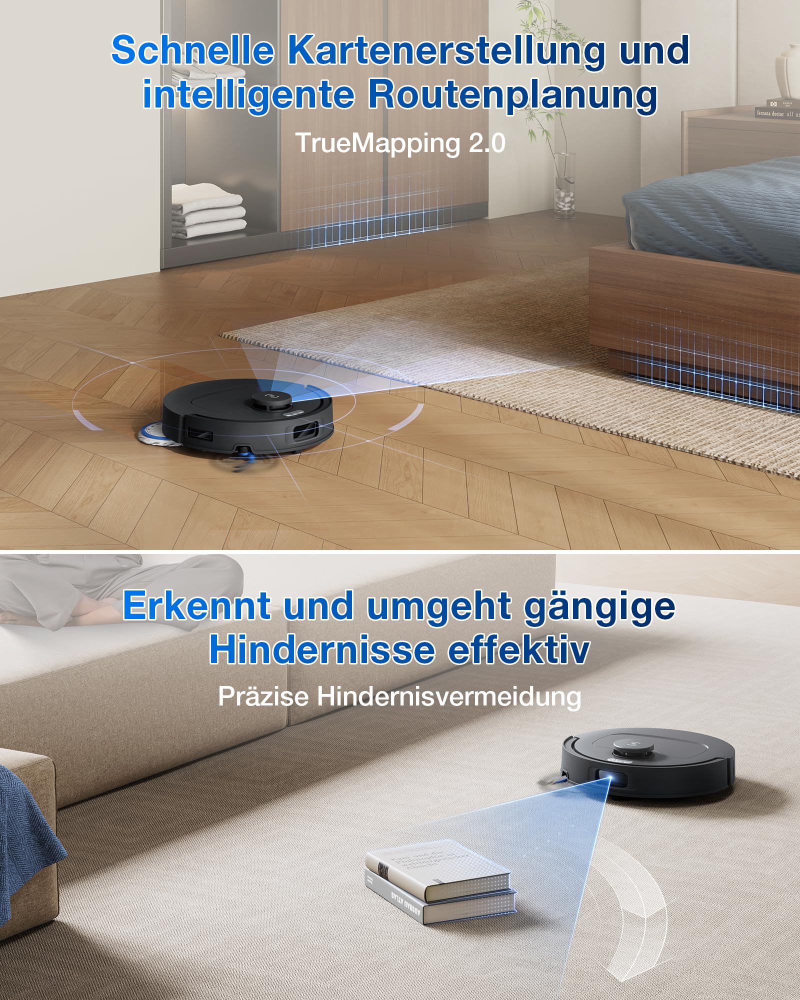 ECOVACS DEEBOT T30C Omni Gen2, Saugroboter mit Wischfunktion