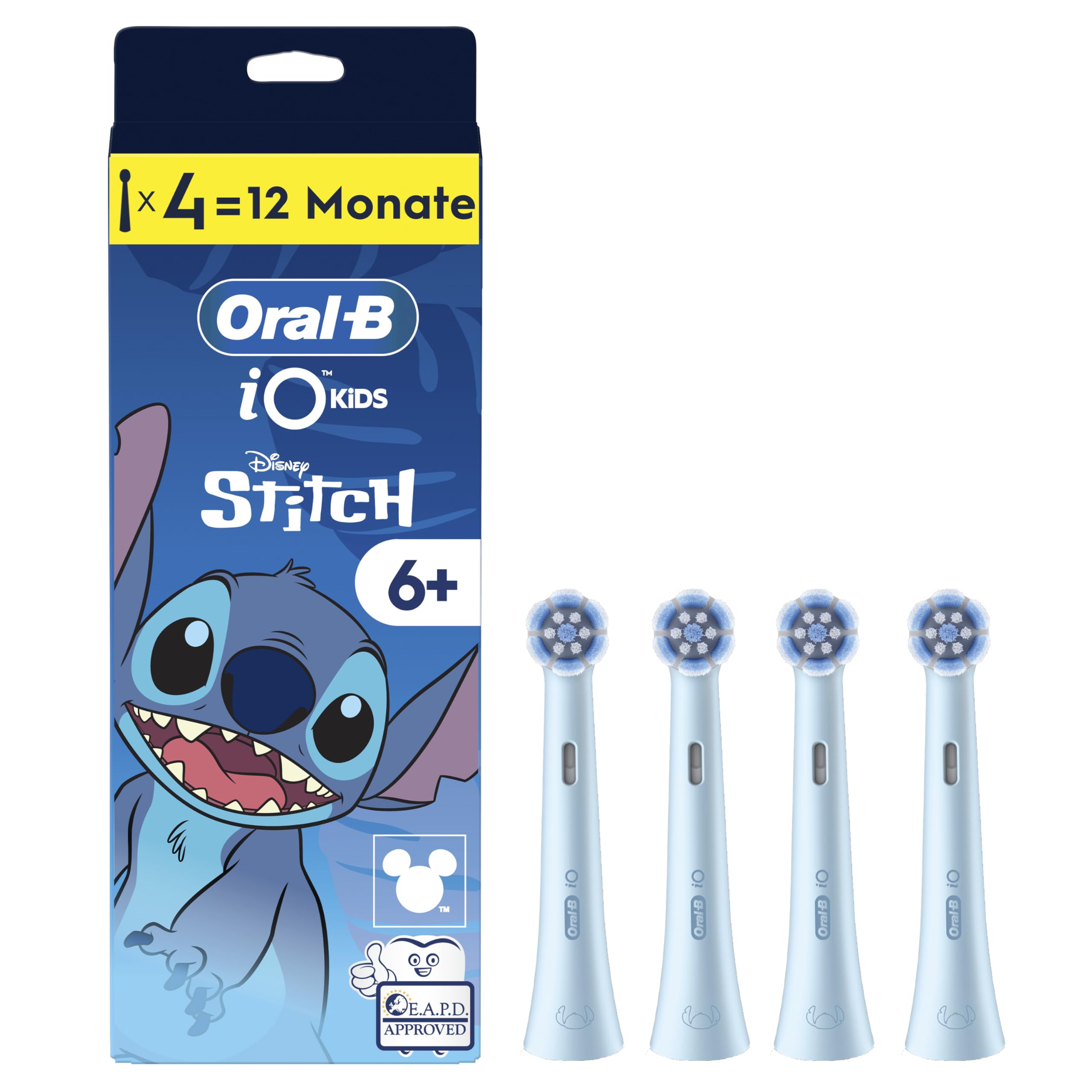 Oral-B iO Kids 6+ Disney Stitch 4 Stück Aufsteckbürste Ersatzbürste