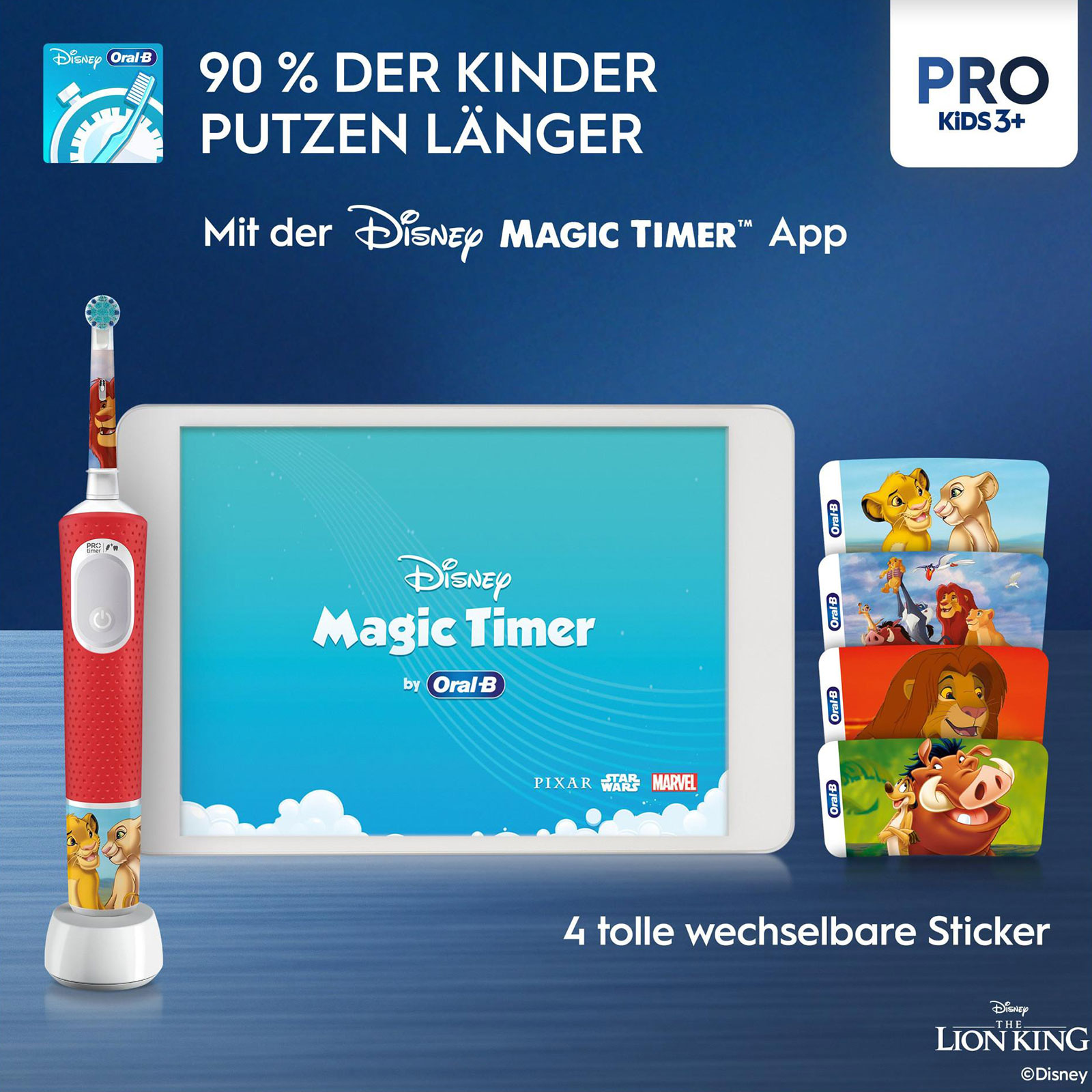 Oral-B Pro Kids König der Löwen Zahnbürste