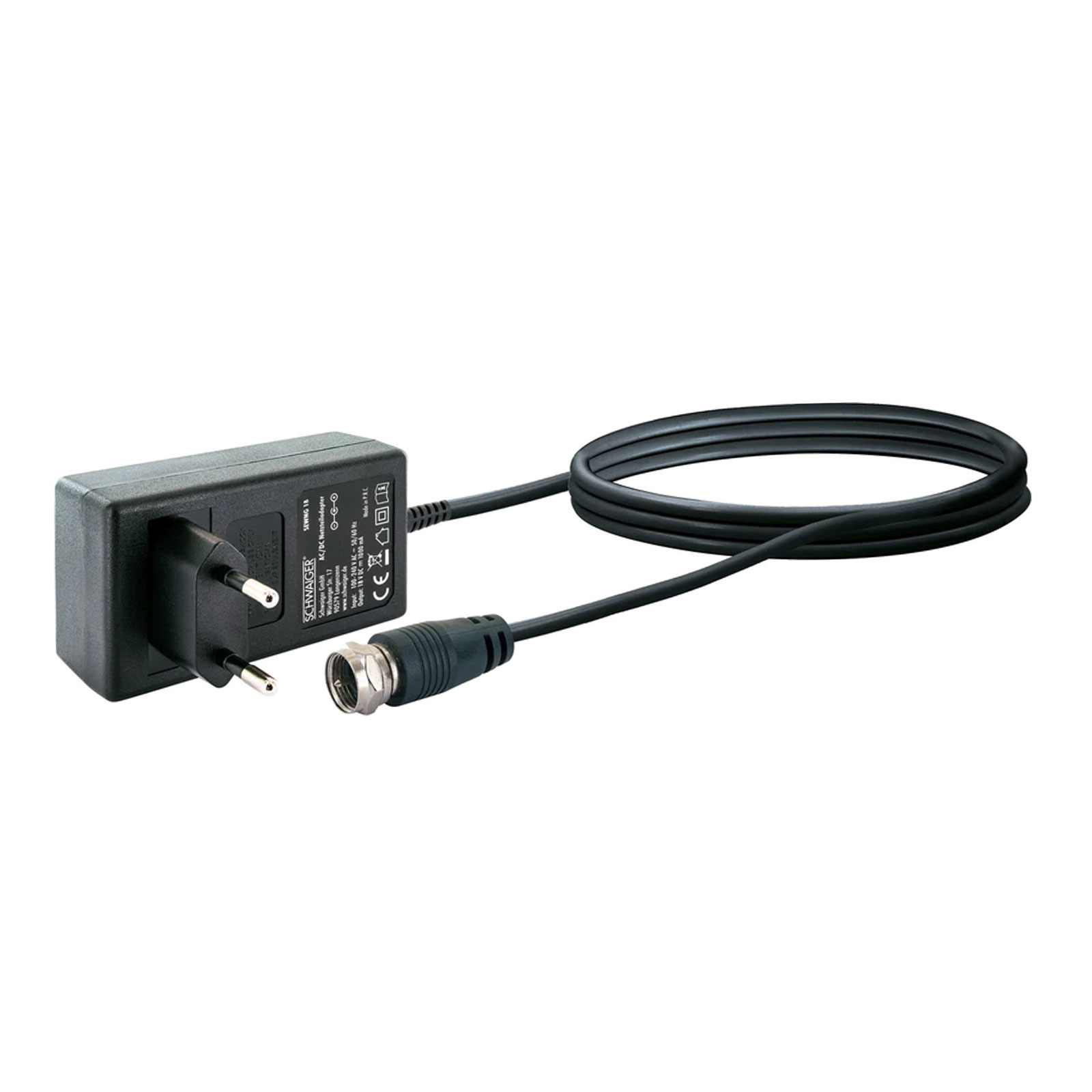Schwaiger SEWNG18 (18V) Steckernetzteil (Kompatibel zu den SCHWAIGER® SAT Multischaltern SEW58, SEW516, SEW98)