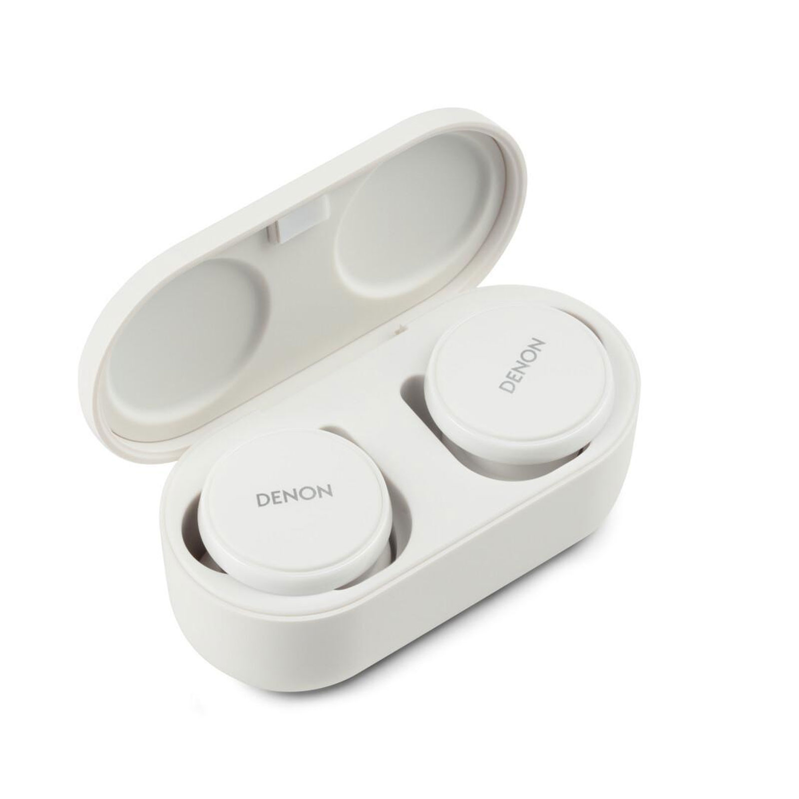 DENON PerL Pro white In-Ear Kopfhörer (Noise Cancelling, Adaptive Acoustic Technology (AAT), Bluetooth 5.3, Touch Control, IPX4)