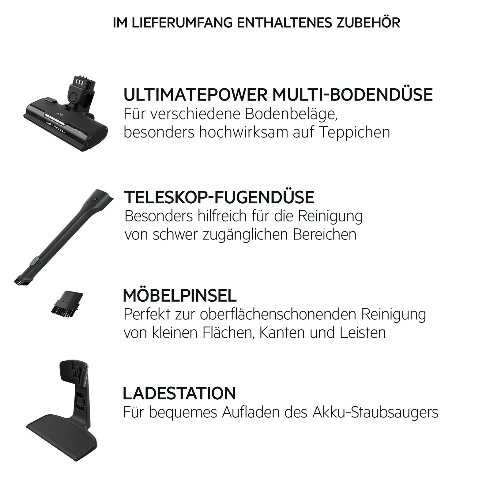 AEG Akku-Handstaubsauger mit Stiel Clean 5000 AS52CB25UG AEG Akku-Handstaubsauger mit Stiel Clean 5000 AS52CB25UG