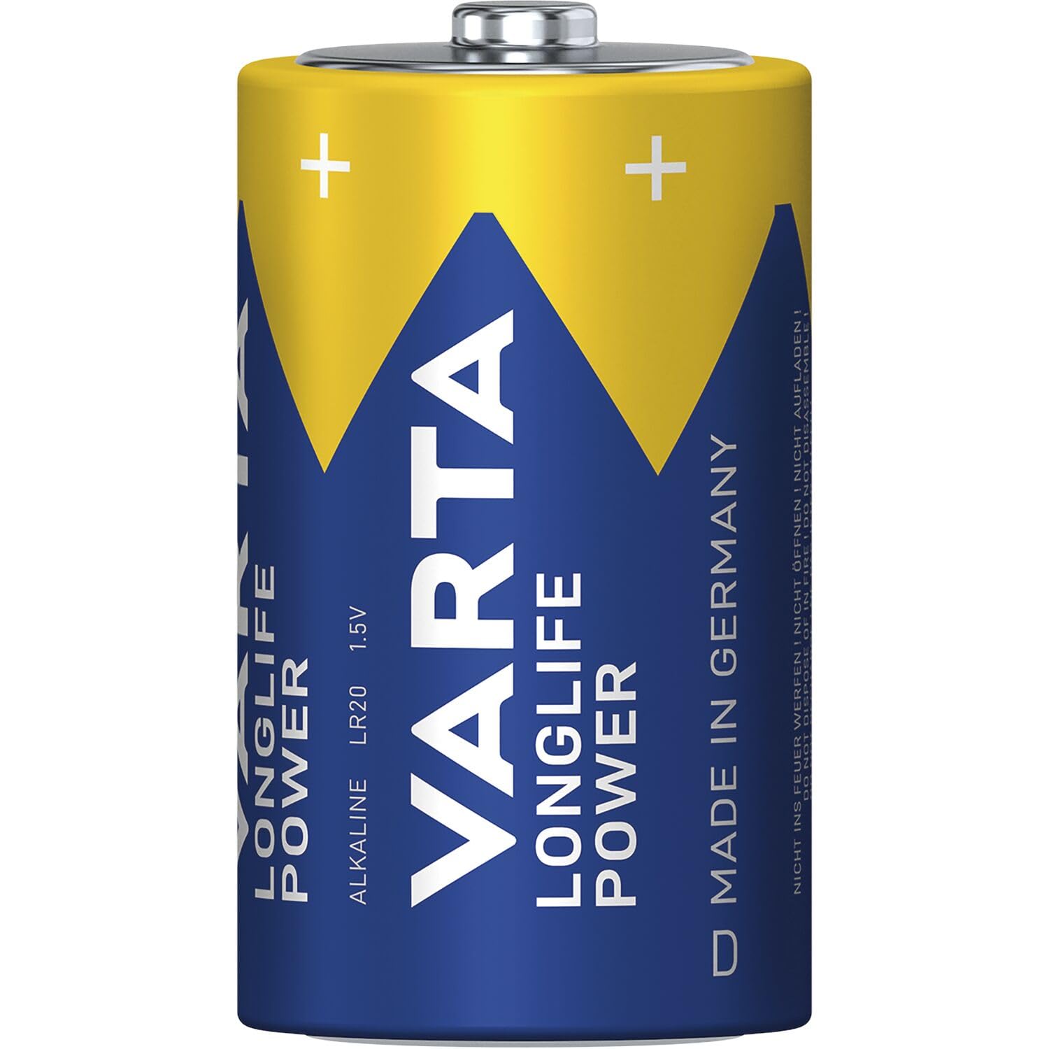 VARTA Batterien D Mono, 2 Stück, Longlife Power, Alkaline, 1,5V