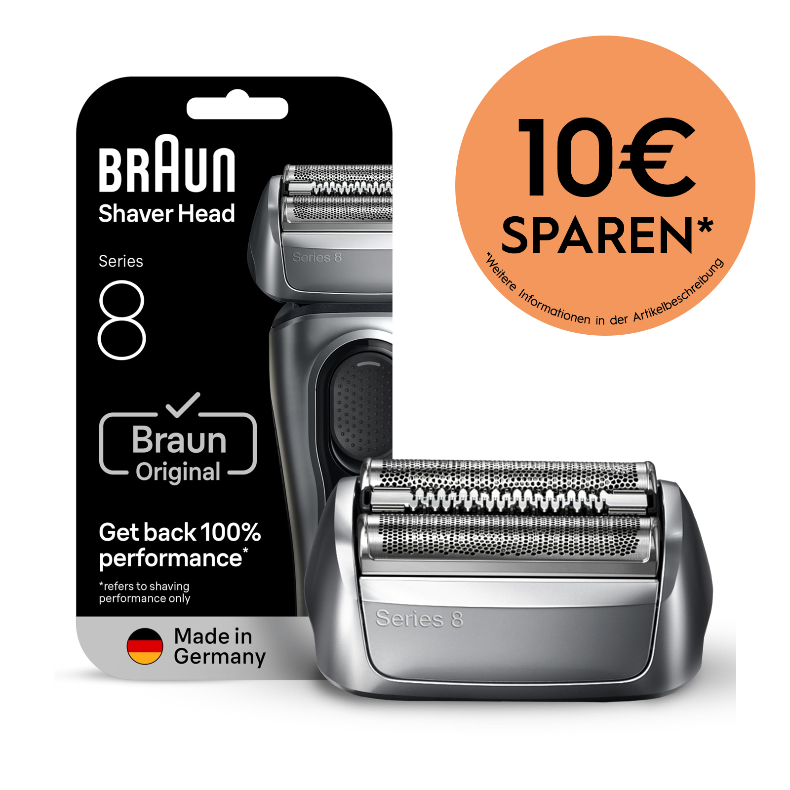 BRAUN 83M Scherkopf (kompatibel mit allen Series 8 Rasierern)