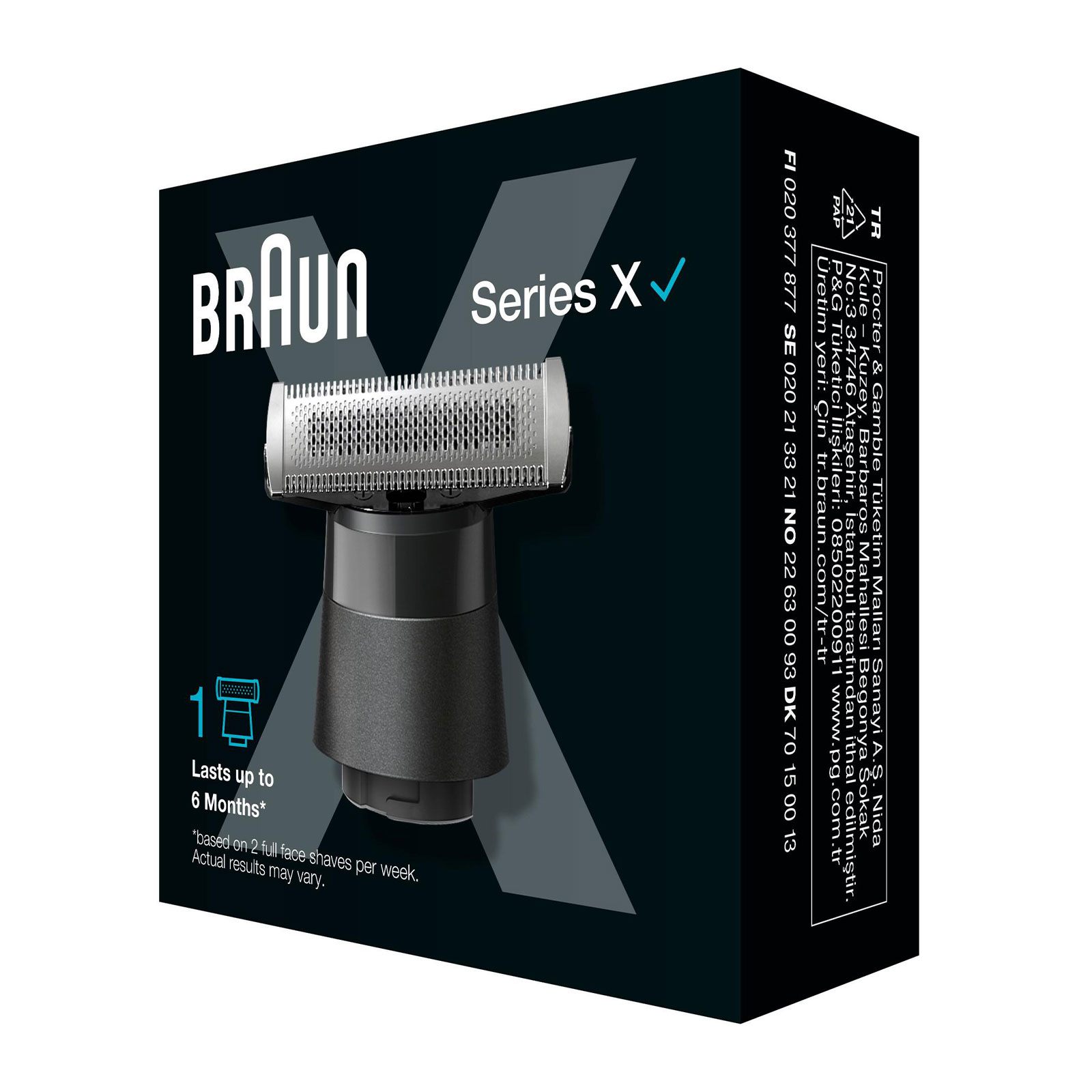 BRAUN Series X Wechselklinge XT20 (Wechselklinge für alle Braun-Stylinggeräte der Serie X)