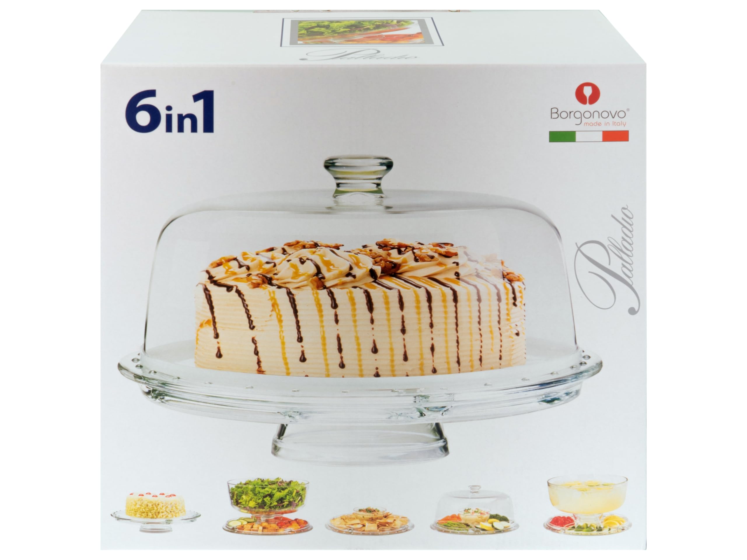 CreaTable, 24740, Serie Servierbutler, 2-teiliges Set, Servierbutler aus Glas