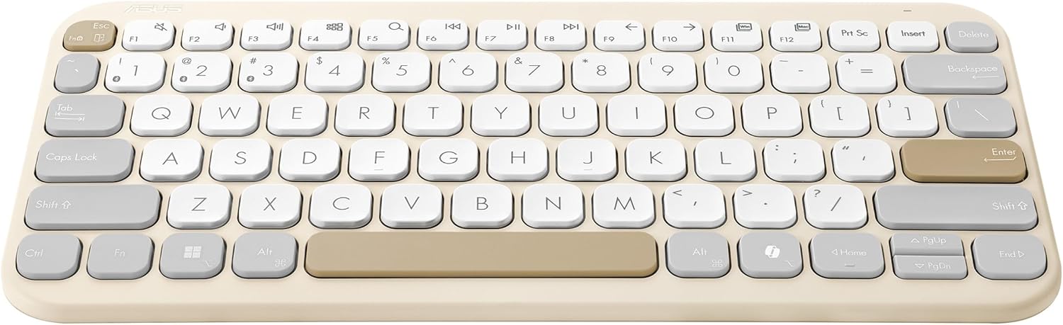 ASUS Marshmallow Tastatur KW100, QWERTY US Layout, kabellos