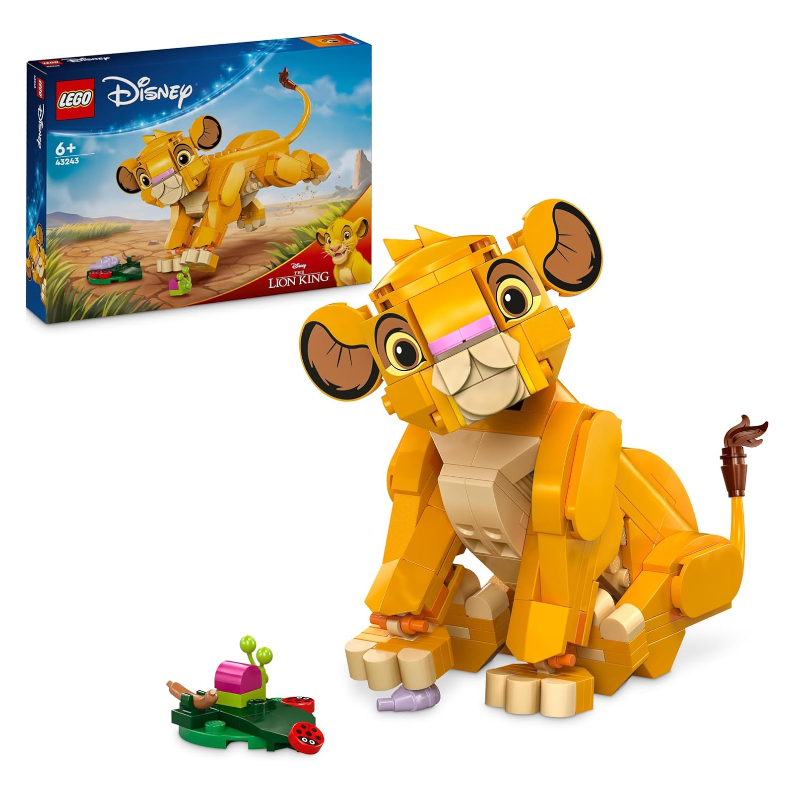 Lego Disney Simba, das Löwenjunge des Königs, Bauspielzeug für Kinder