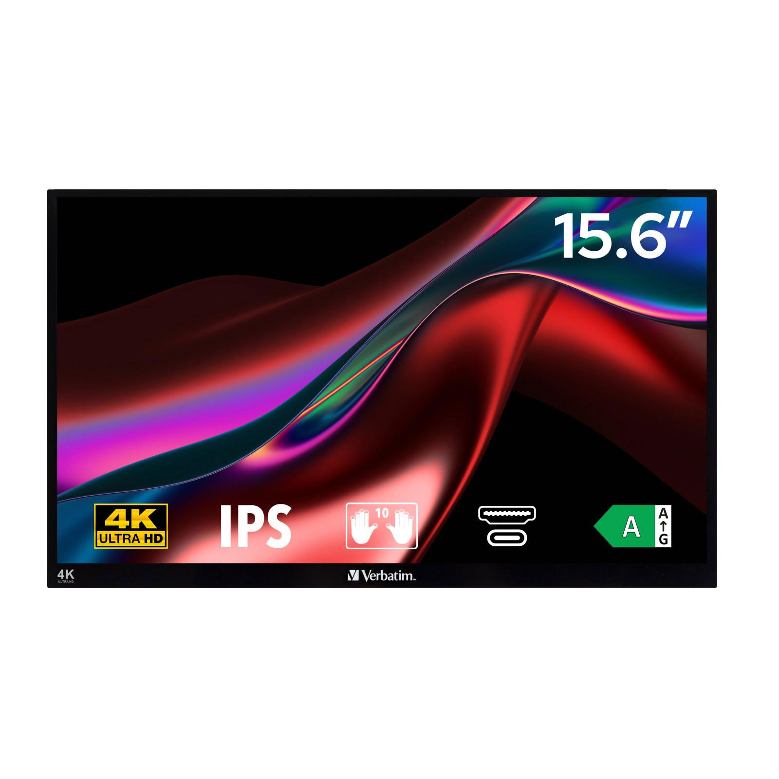 Verbatim PMT-15-4K Tragbarer Touchscreen-Monitor