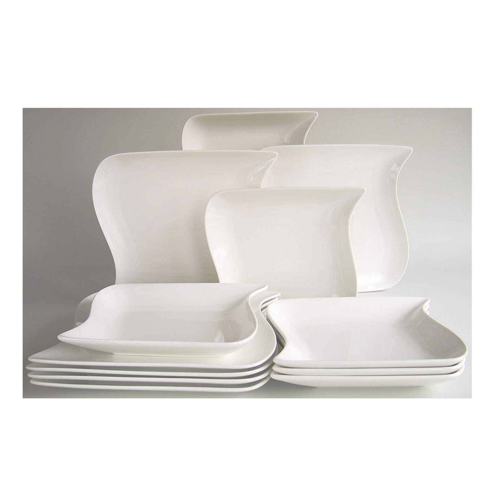 CreaTable, 18513, Serie OCEAN weiss, Tafelservice 12 teilig