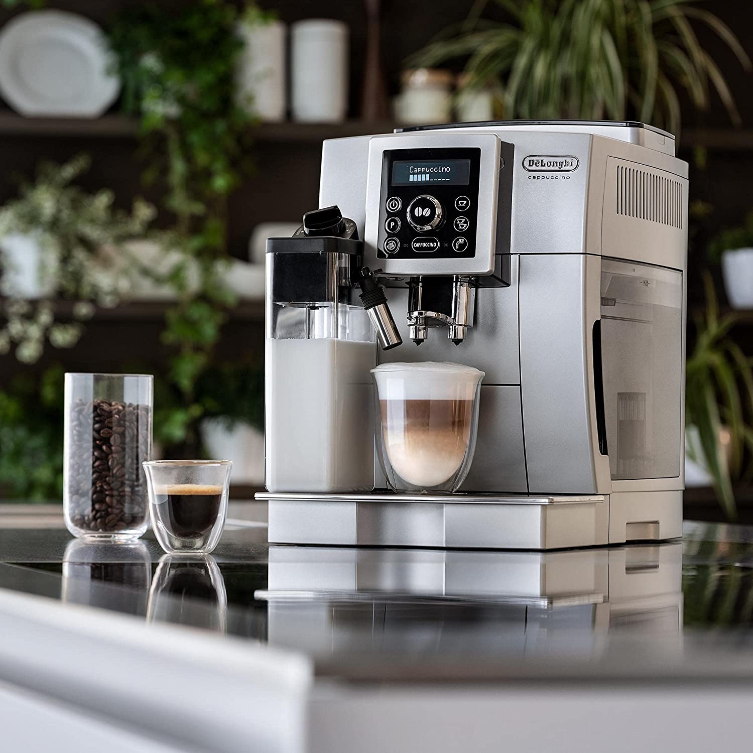 DeLonghi ECAM 23.466.S Kaffeevollautomat mit LatteCrema Milchsystem silber