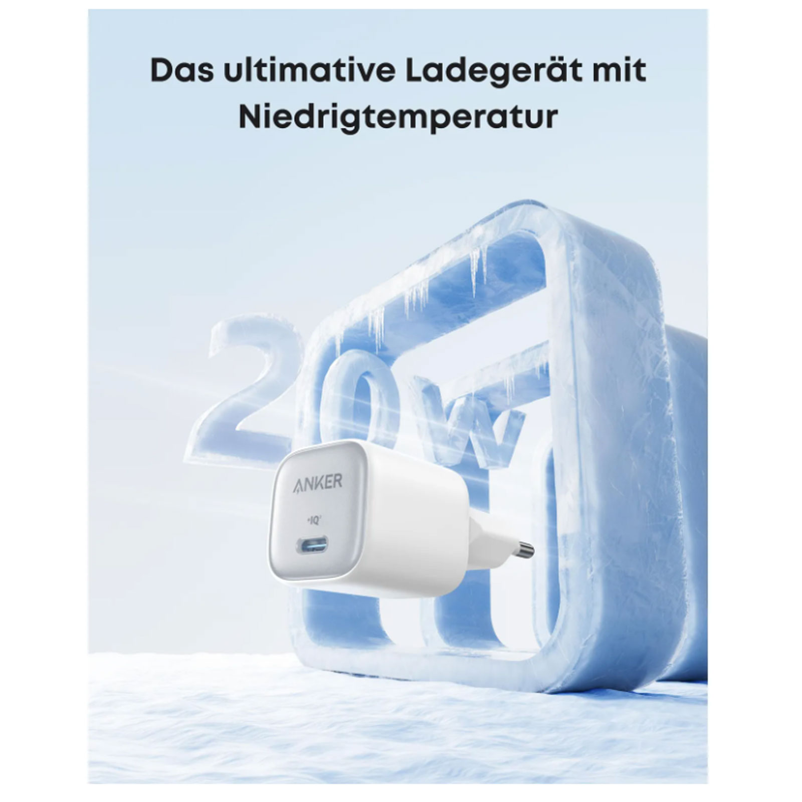 Anker Zolo Ladegerät USB-C 20W PD 3.0, Weiß