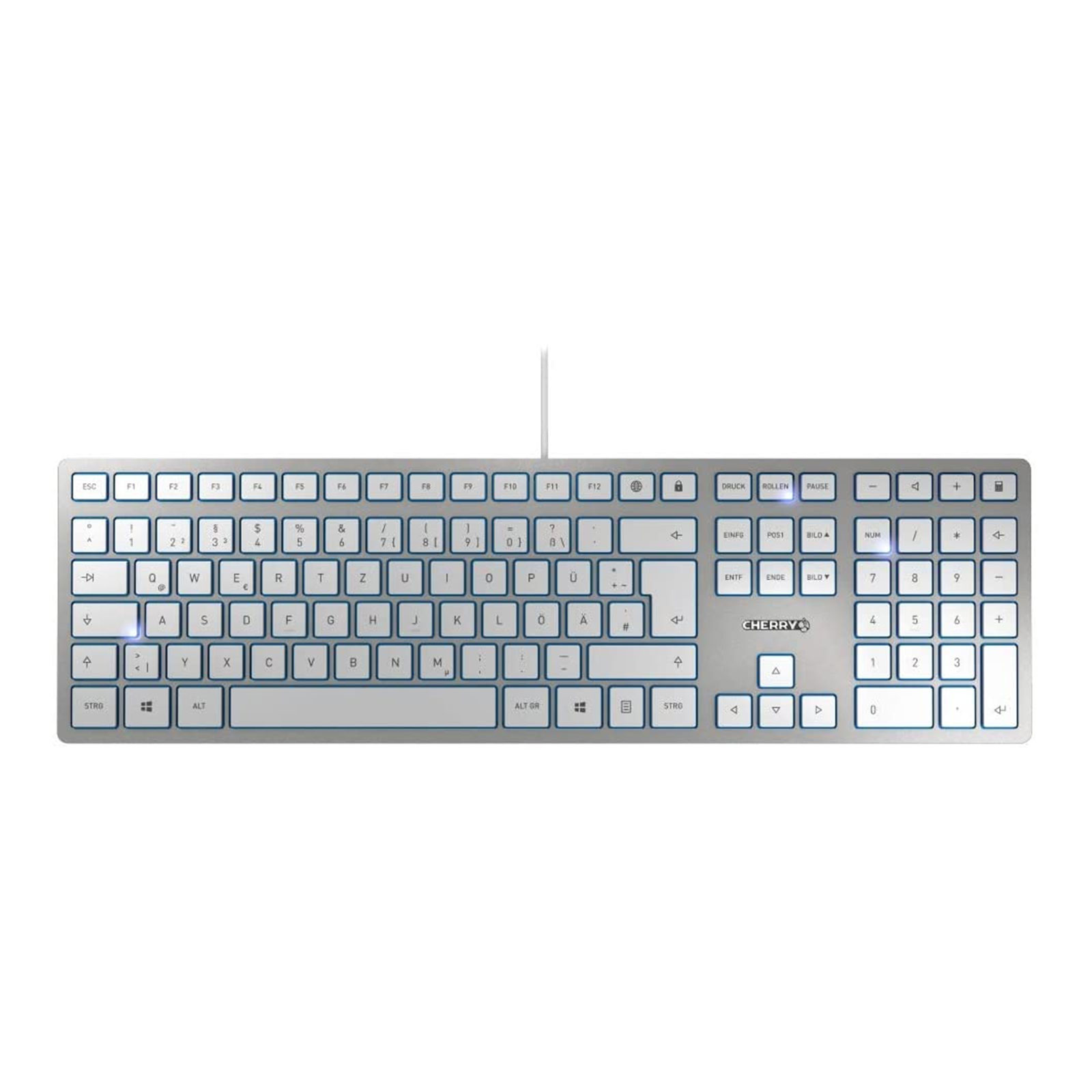 Cherry KC 6000 SLIM Tastatur silber Cherry KC 6000 SLIM Tastatur silber