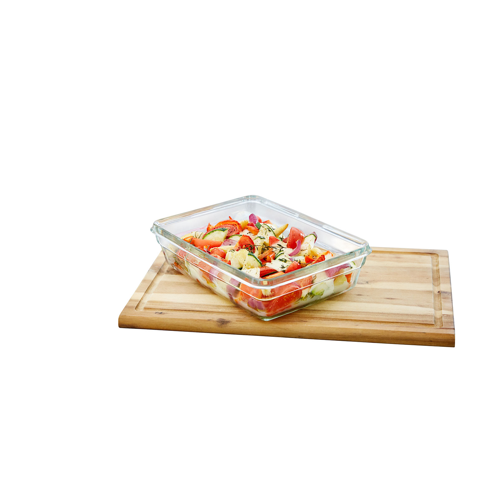 EMSA CLIP & CLOSE Glas Frischhaltedosen 3er Set, 3 x 0,45 L