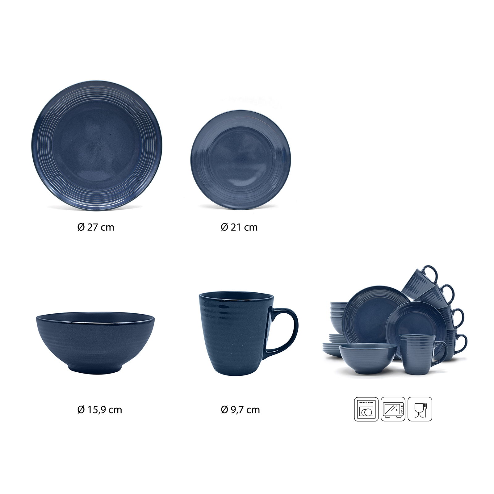 Echtwerk 16-teiliges Vintage Kombiservice "Alicia"