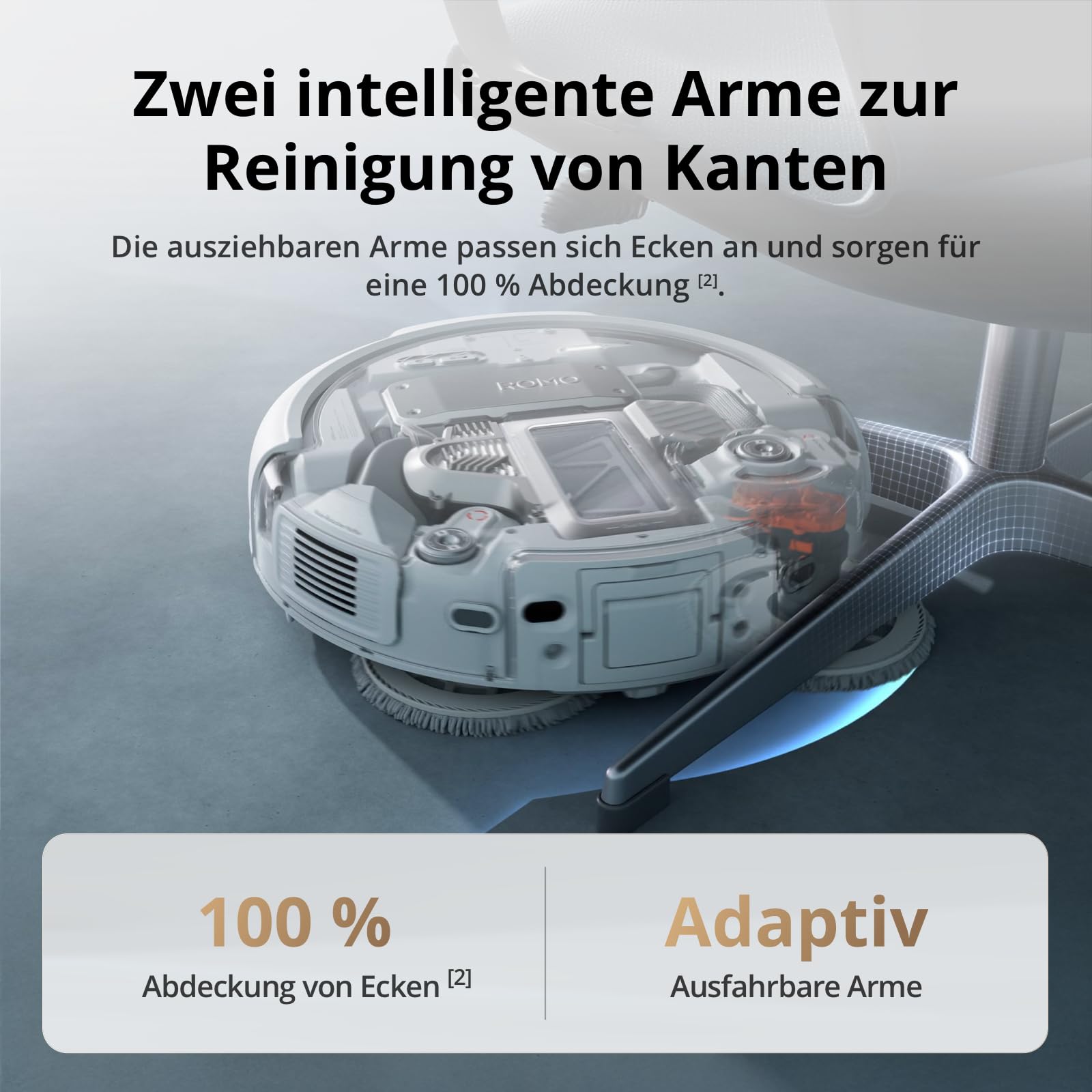 DJI ROMO A Saugroboter mit Wischpads