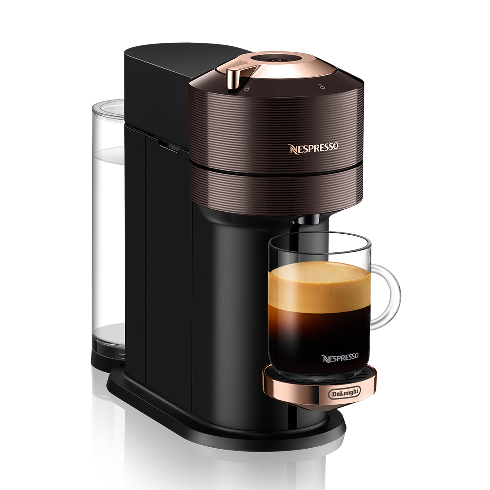 Nespresso Relove Vertuo Next Premium Rich Brown Kapselmaschine inkl. Aeroccino 3 Milchaufschäumer