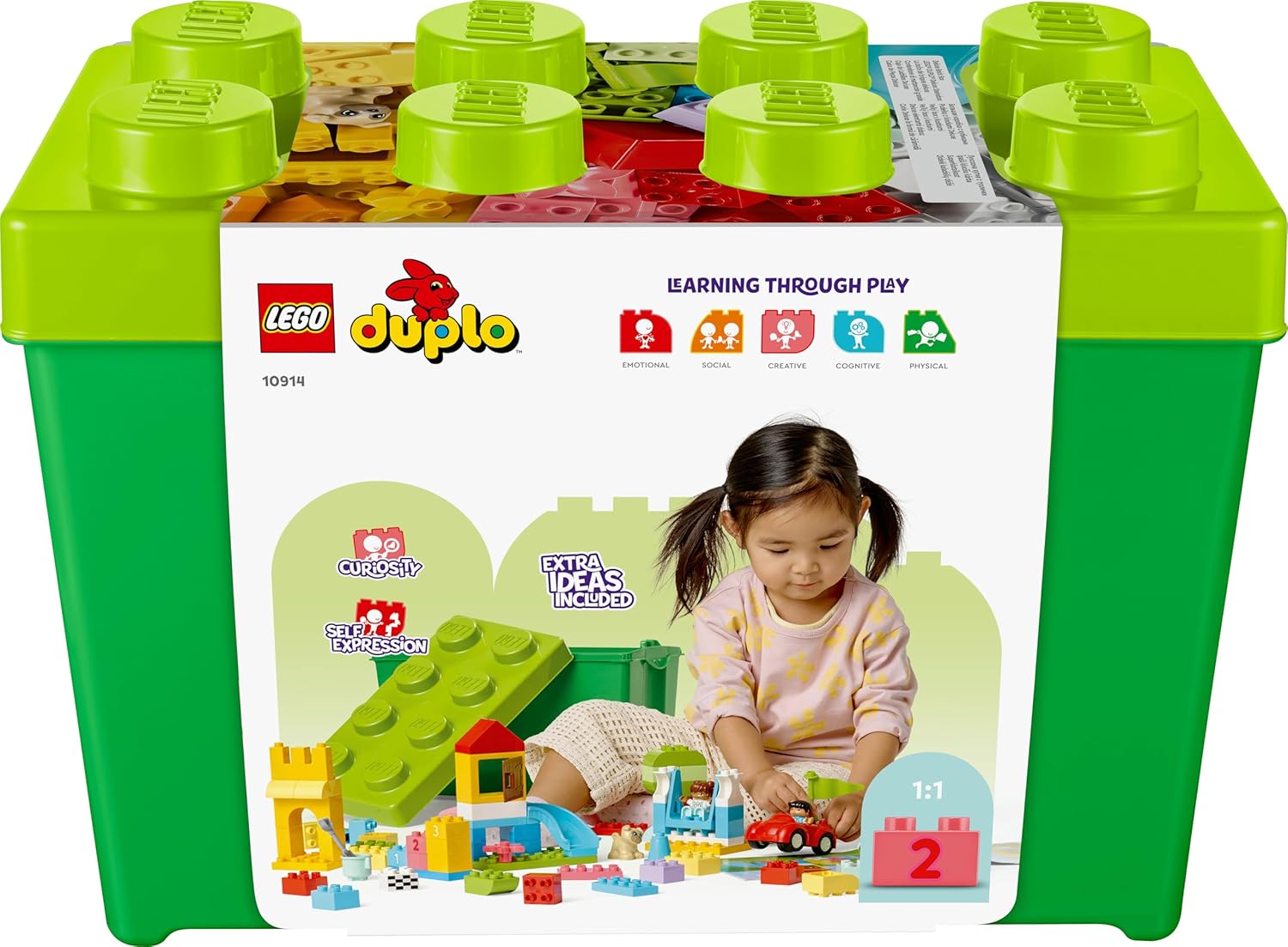 LEGO DUPLO Classic Steinebox - Montessori Spielzeug ab 1 Jahr