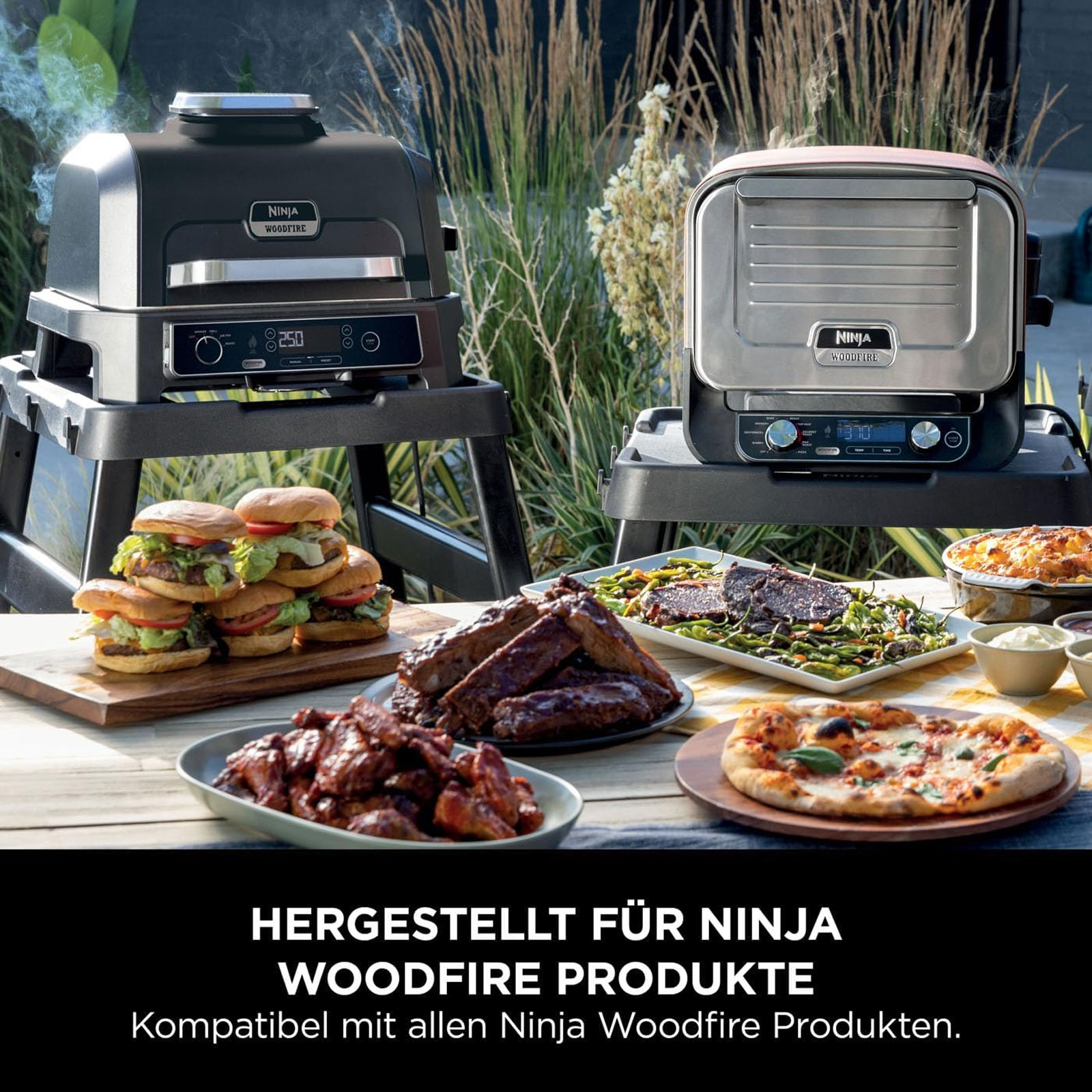 Ninja Woodfire 4718J800EUUK Höhenverstellbarer Grillständer