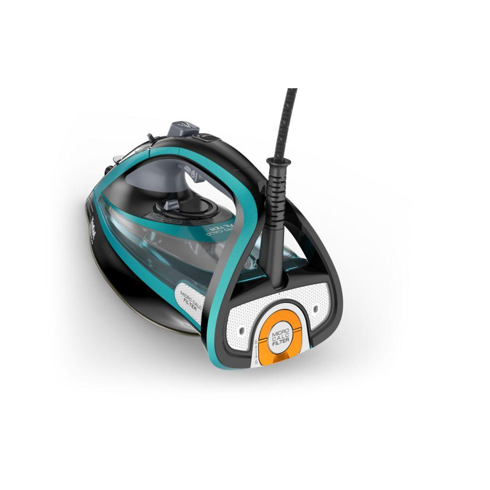 TEFAL FV 9844 Ultimate Pure Dampfbügeleisen schwarz/türkis