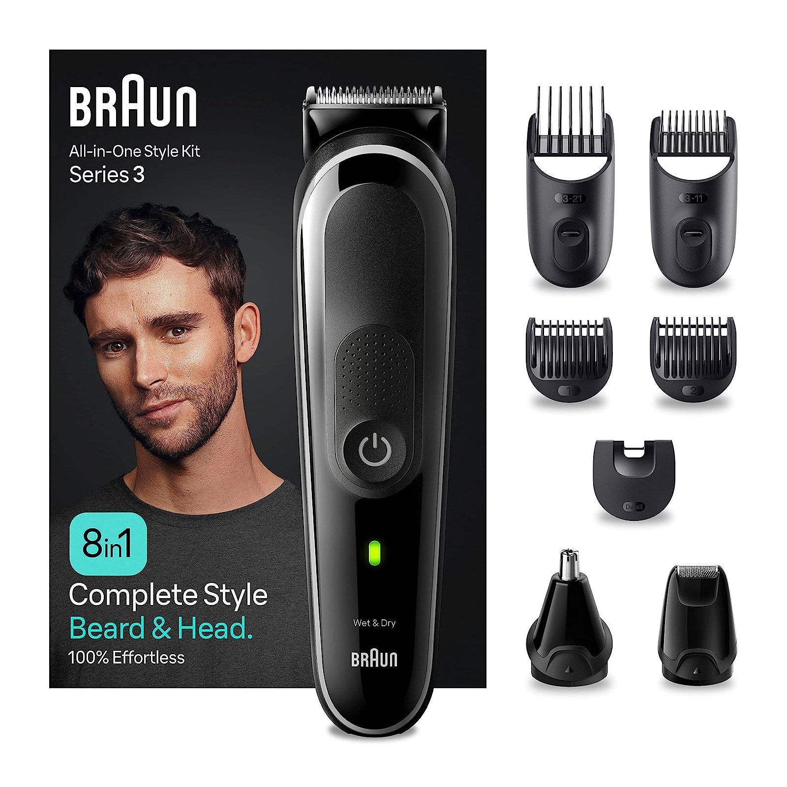 Braun Series 3 MGK3440 All-In-One Styling Set 8-in-1