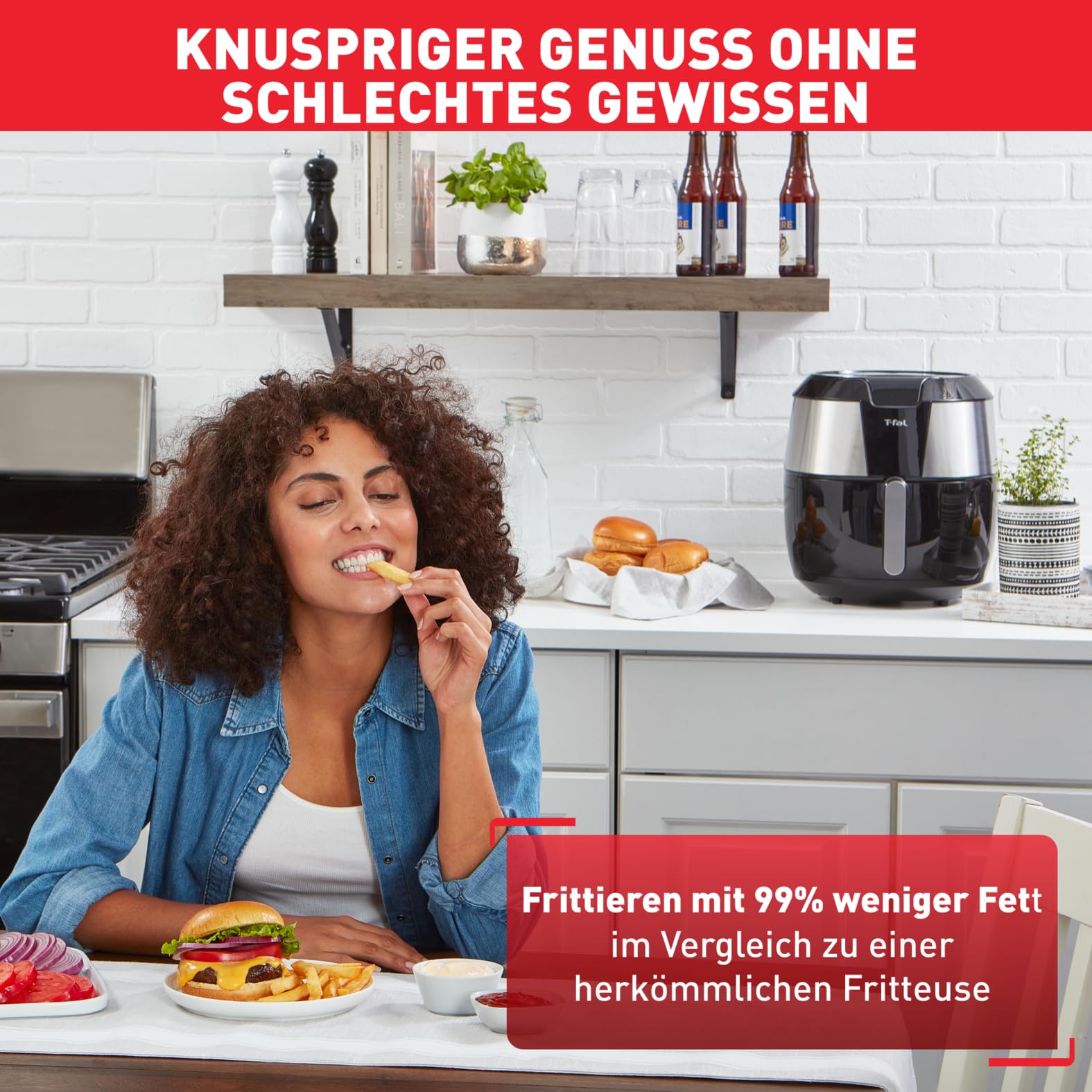 Tefal EY701D15 EASY FRY XXL Heißluftfritteuse Fritteuse 5,6 L Air Fryer