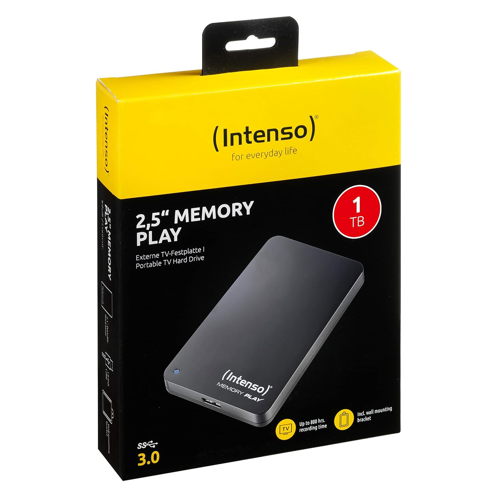 Intenso Memory Play 2,5" USB3.0 1000GB inkl. TV-Halterung