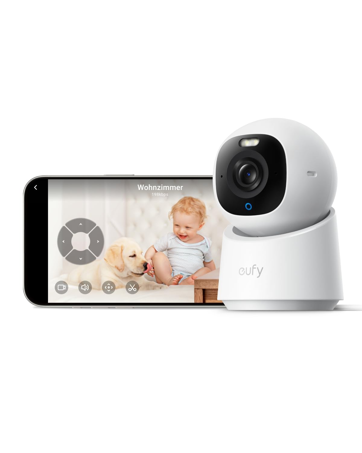 eufy Innenkamera E30, neueste Generation, 4K 8MP UHD Sicherheitskamera