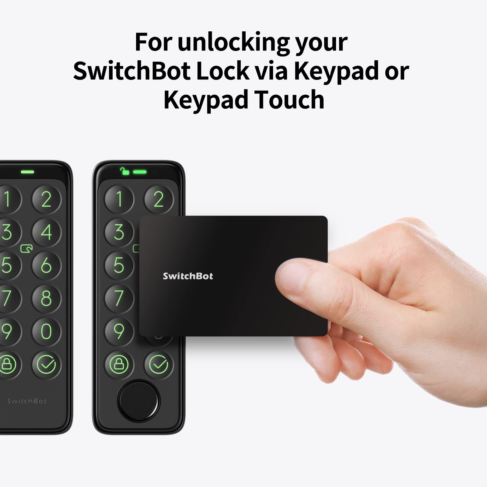 SwitchBot Card for Unlocking Your SwitchBot Lock via Keypad or Keypad Touch