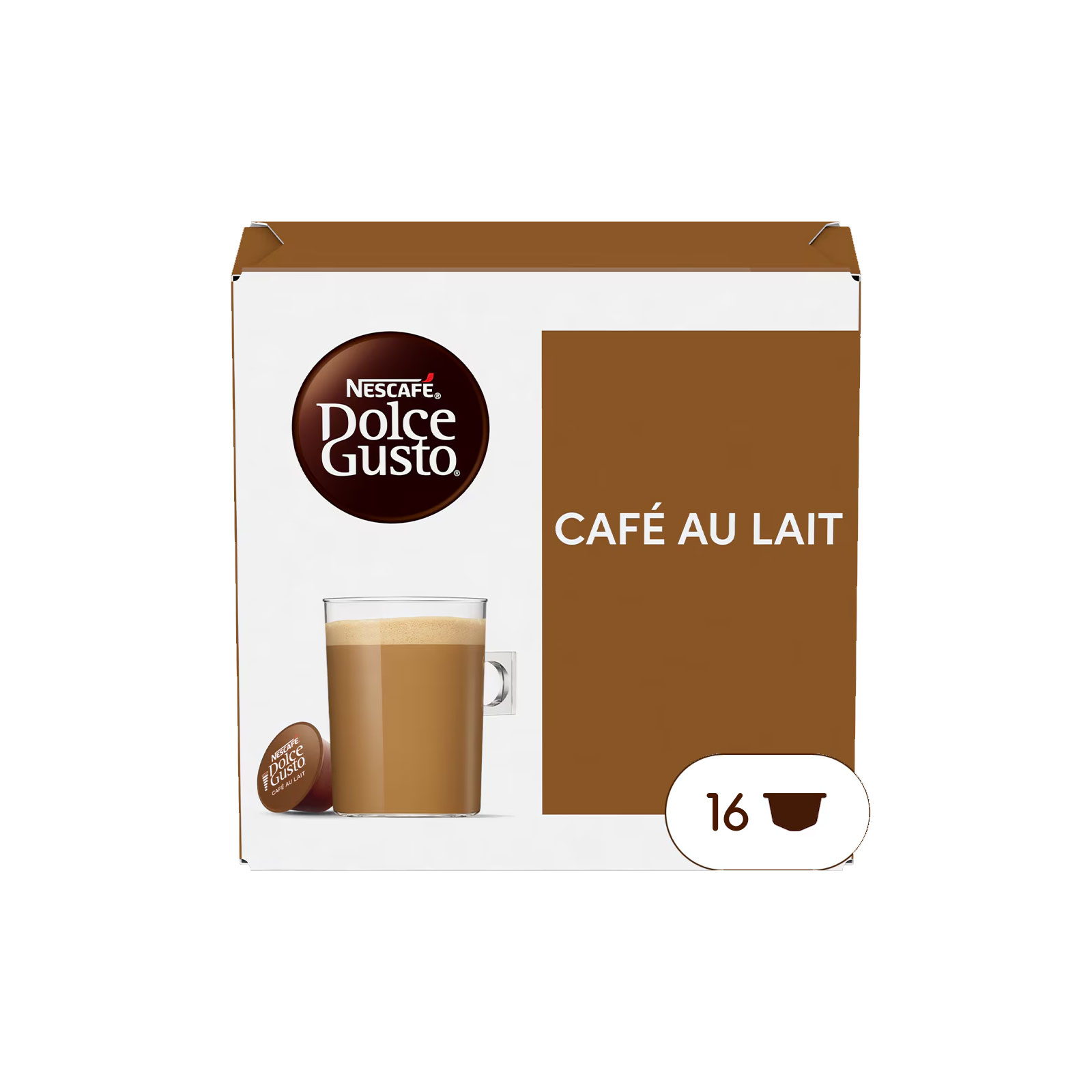 NESCAFÉ DOLCE GUSTO Topseller 6er Pack, Café au Lait (5x16 Kapseln) + Chococino (1x16 Kapseln)

