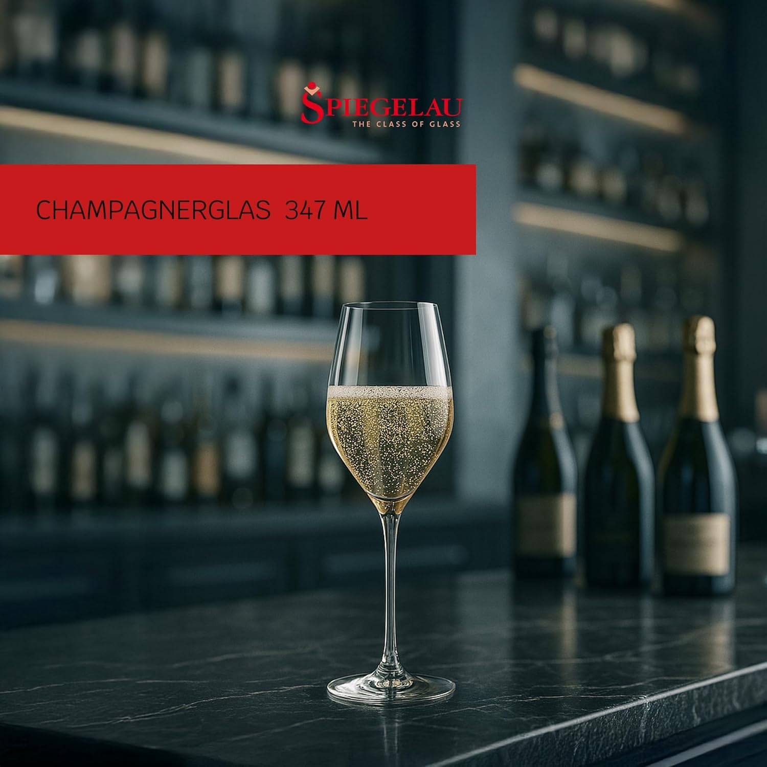 Spiegelau 1750479 Champagnerglas Set/4 175/29 HI-LITE 347 ml Sektglas