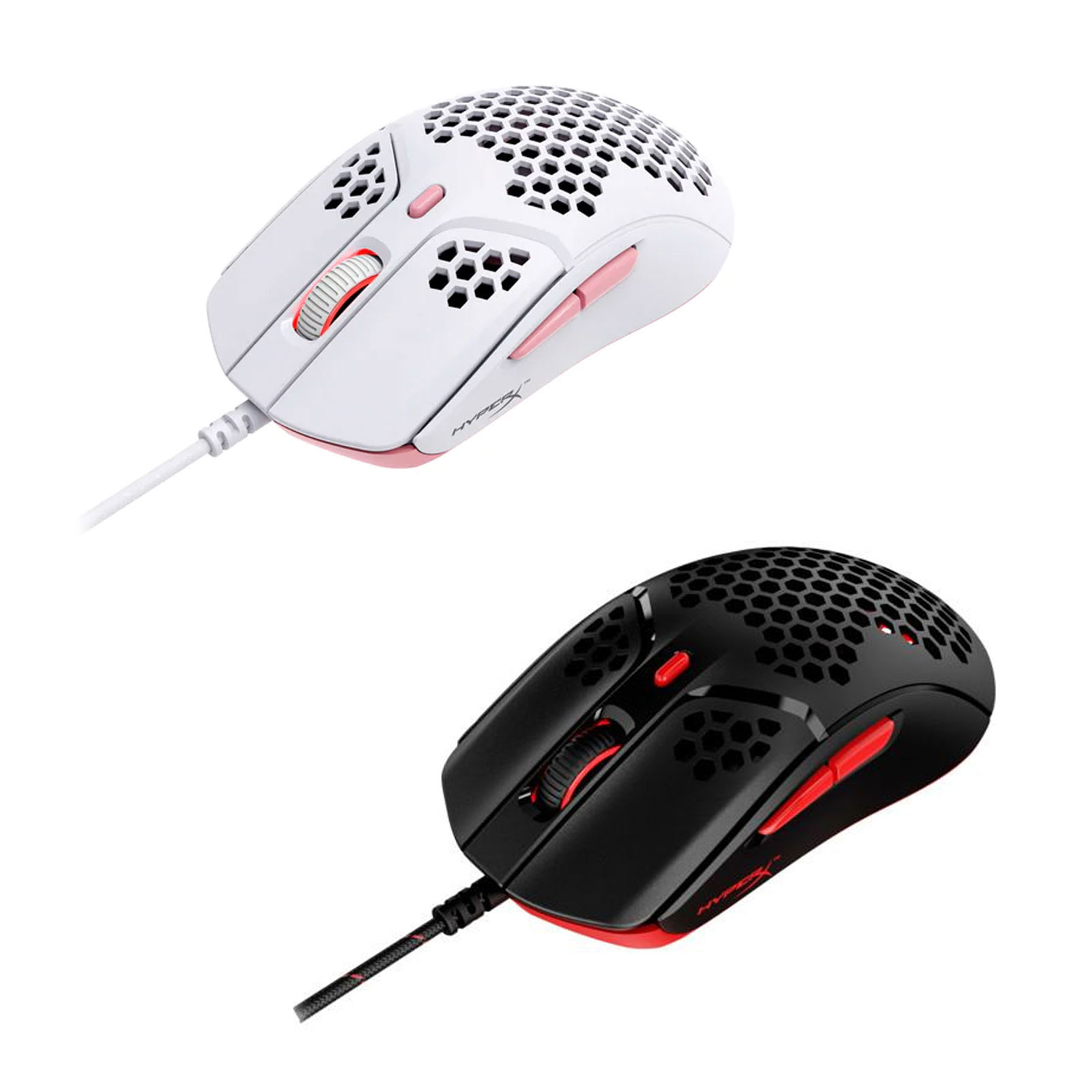 HyperX Pulsefire Haste weiß-pink, kabelgebunden Gaming-Maus