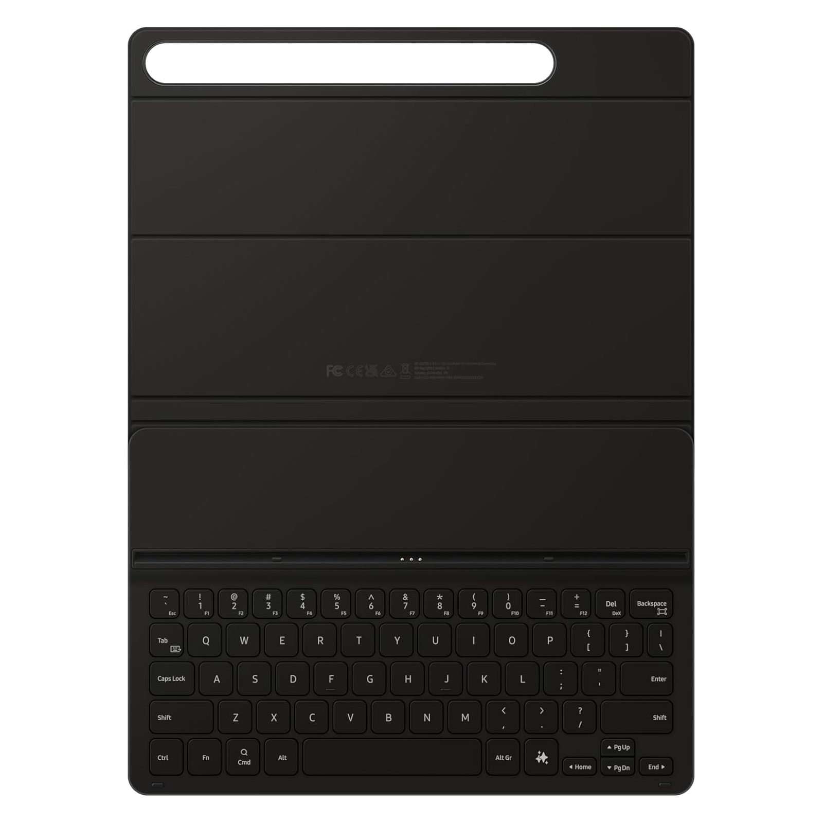 SAMSUNG Tab S9/S9 FE Book Cover Keyboard Slim black Tablet-Hülle