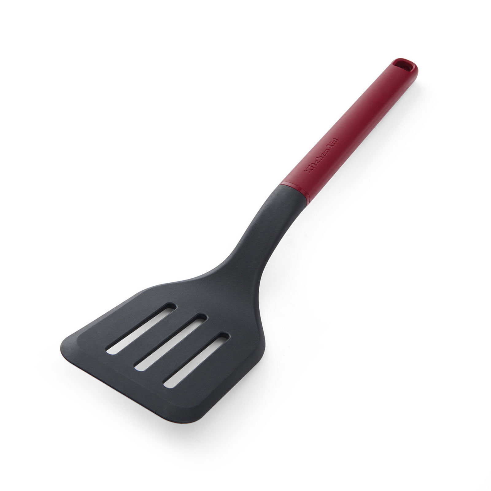 KitchenAid KHA002OHEREG Klassischer Pfannenwender mit Schlitzen, Empire-Rot