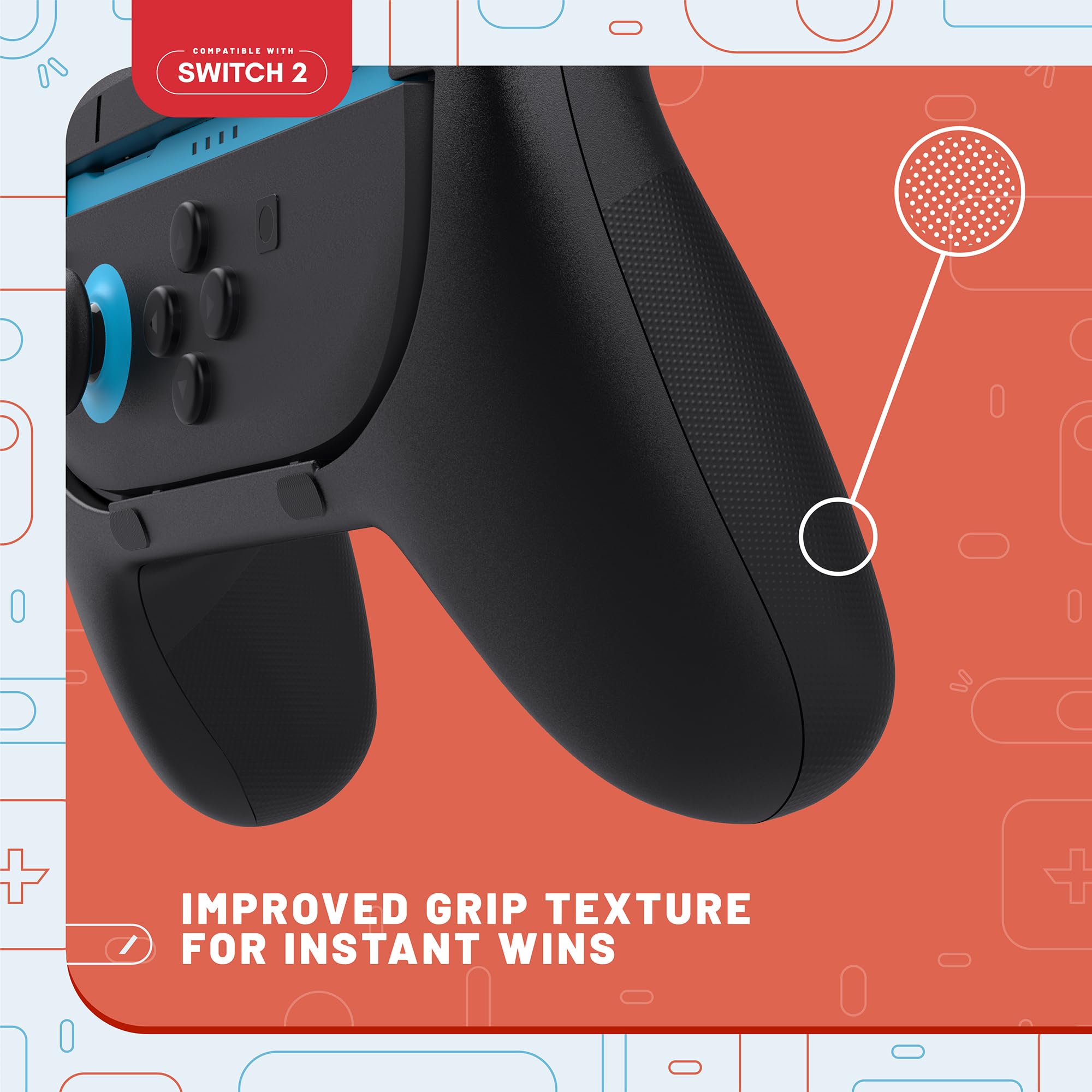 STEALTH Joy-Con-Griffe kompatibel mit Switch 2, Doppelpack