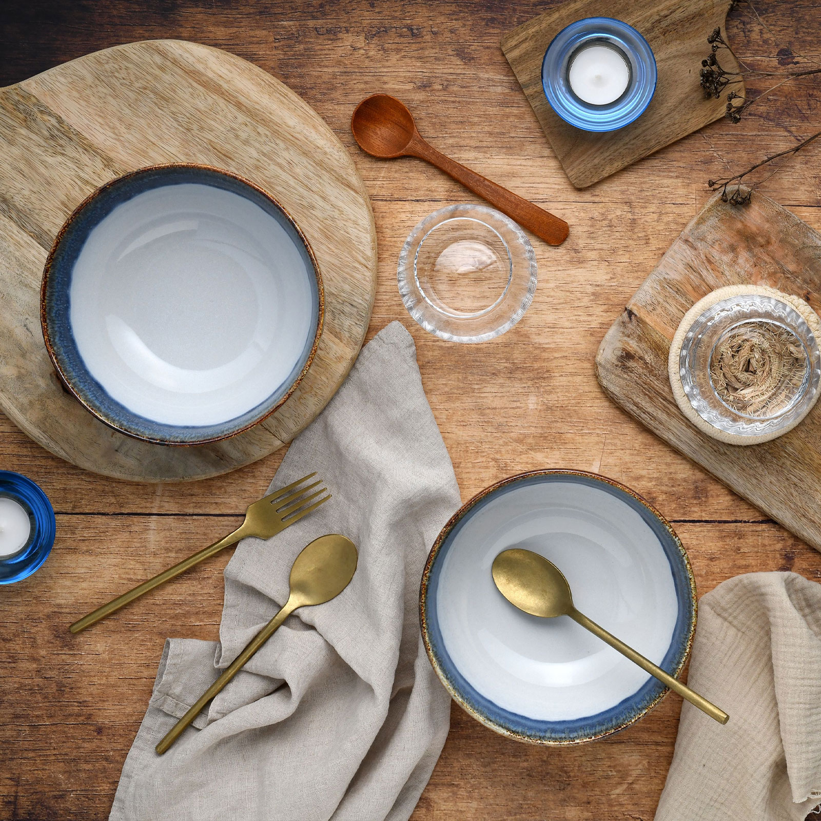 CreaTable Cascade 21684 Buddha Bowl Set, 4-teilig